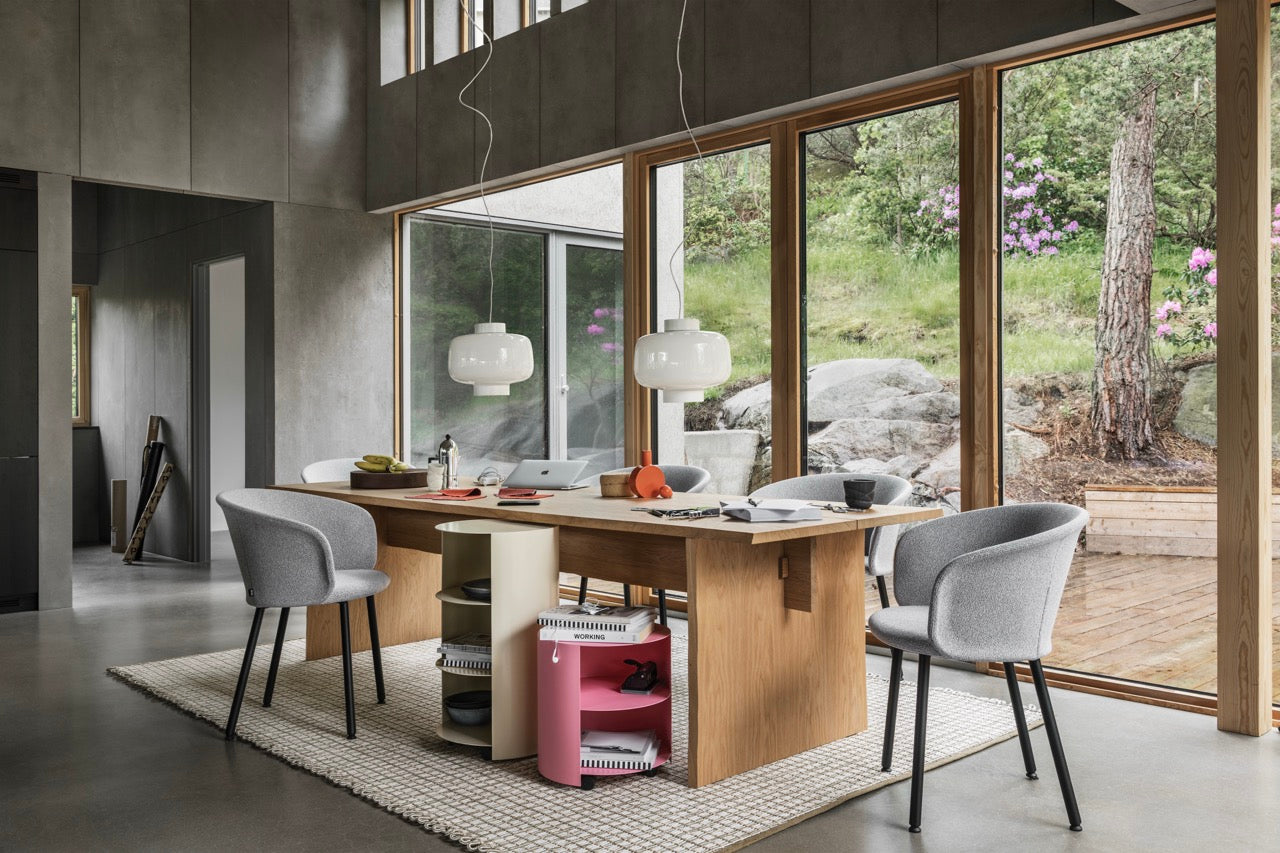 Hide Pedestal Table