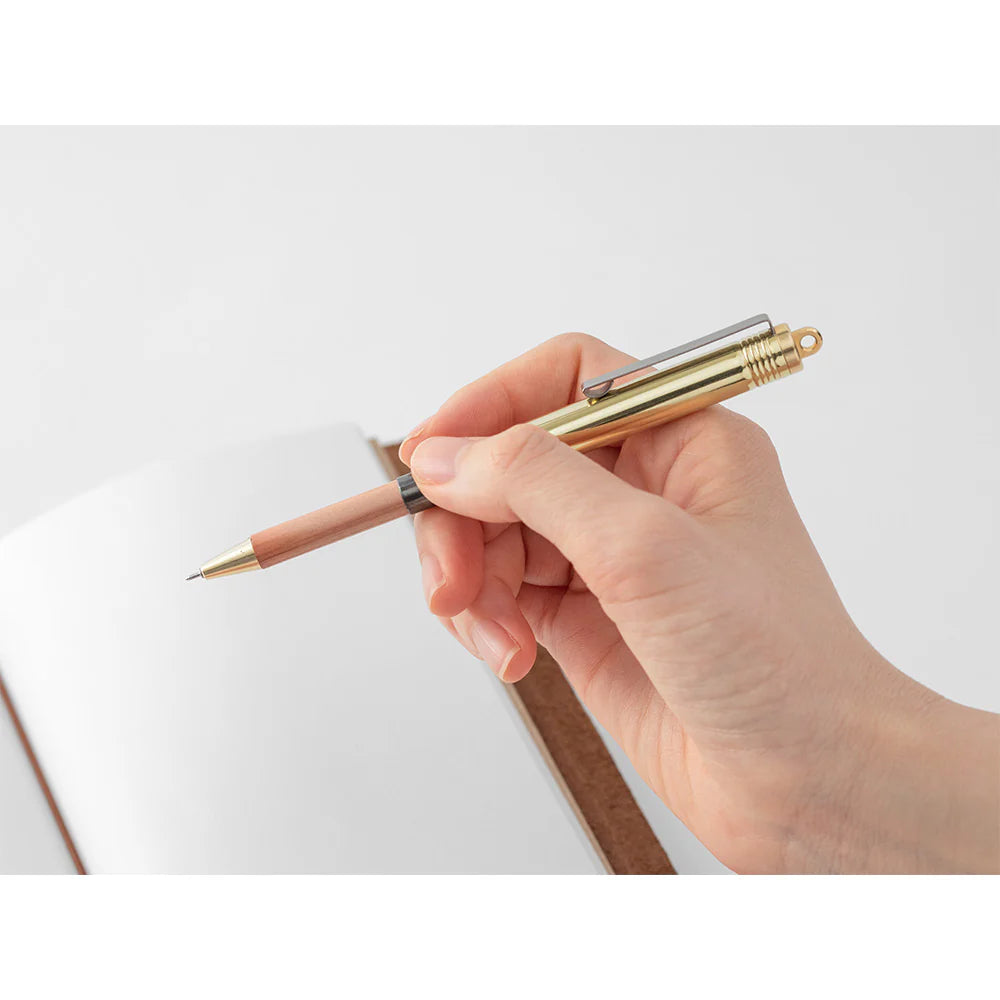 Solid Brass Ballpoint Pen by Traveler's Company