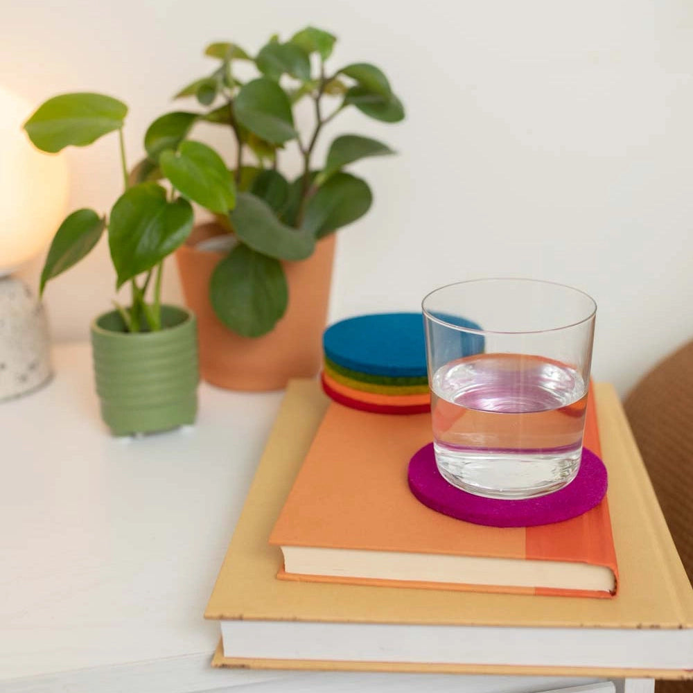 Wool Coasters, 6 Pack