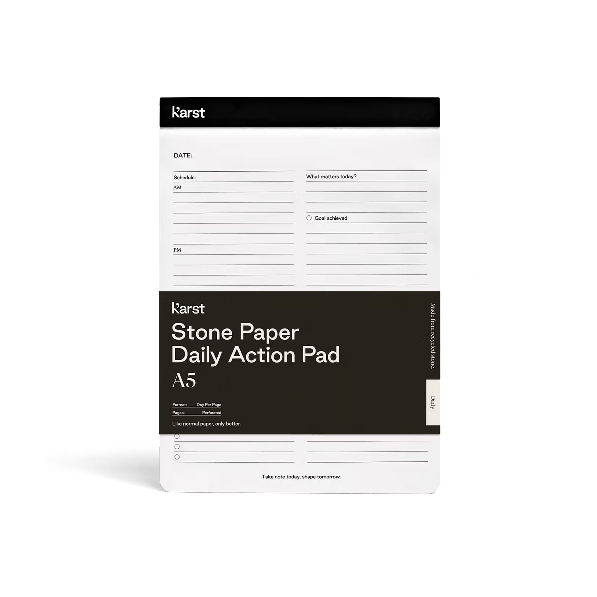 Daily Action Pad Recycled Stone Paper / A5