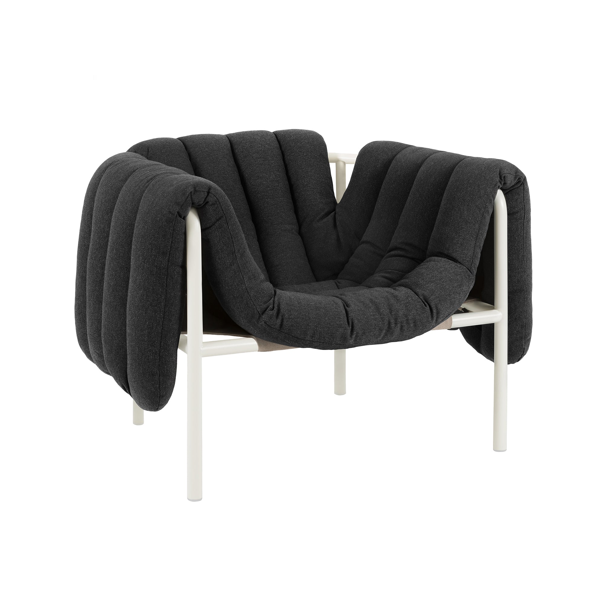 Puffy Lounge Chair, Cream