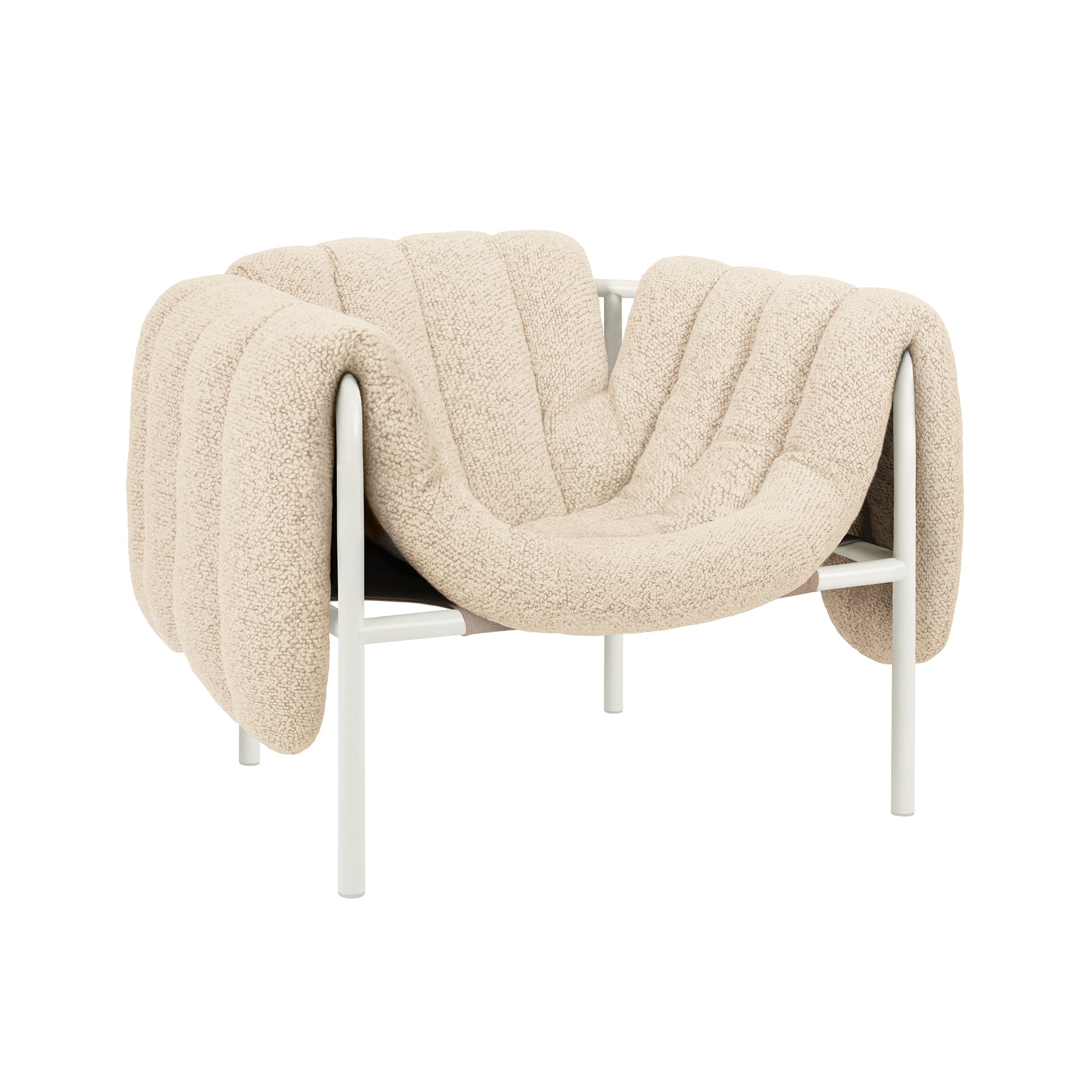Puffy Lounge Chair, Cream