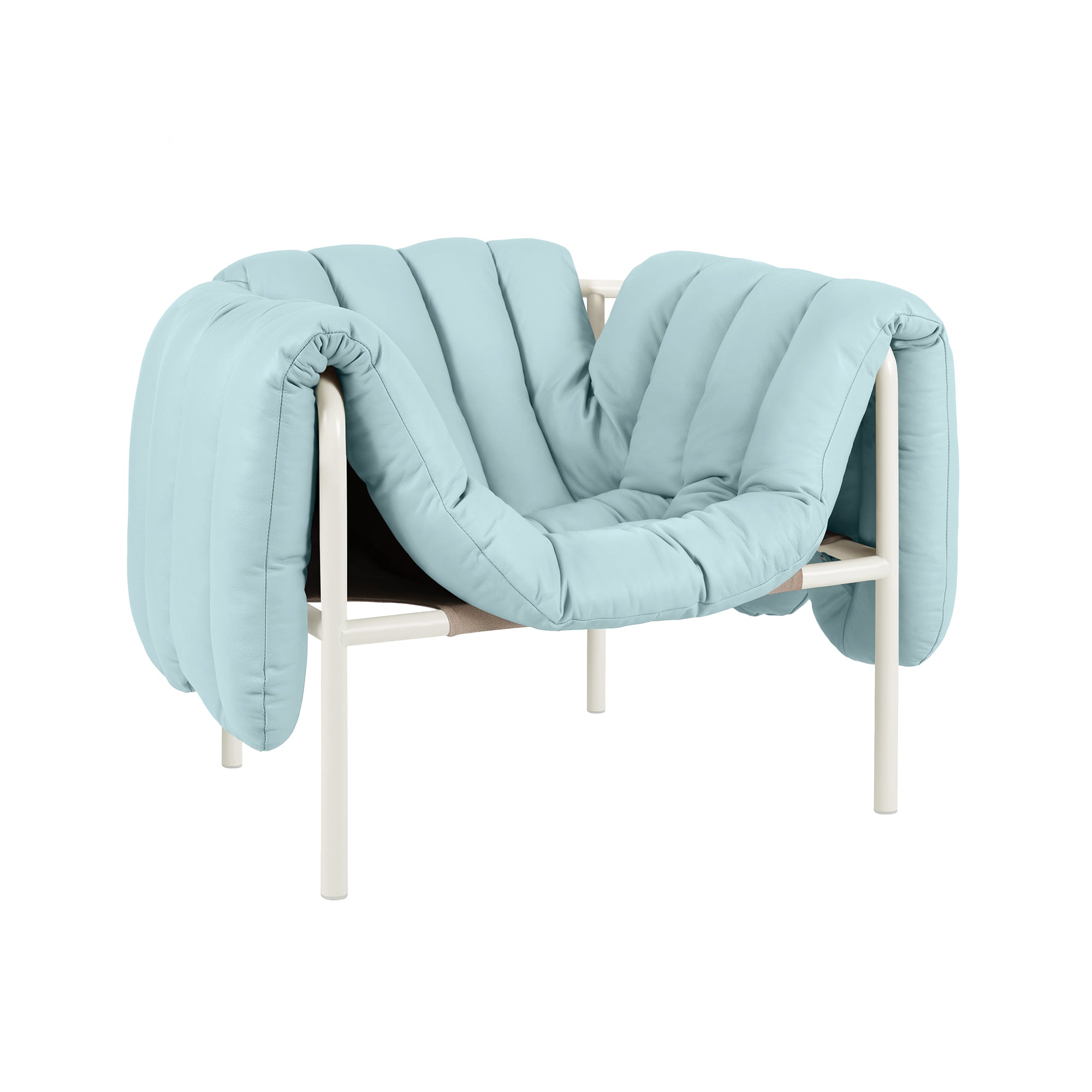 Puffy Lounge Chair, Cream