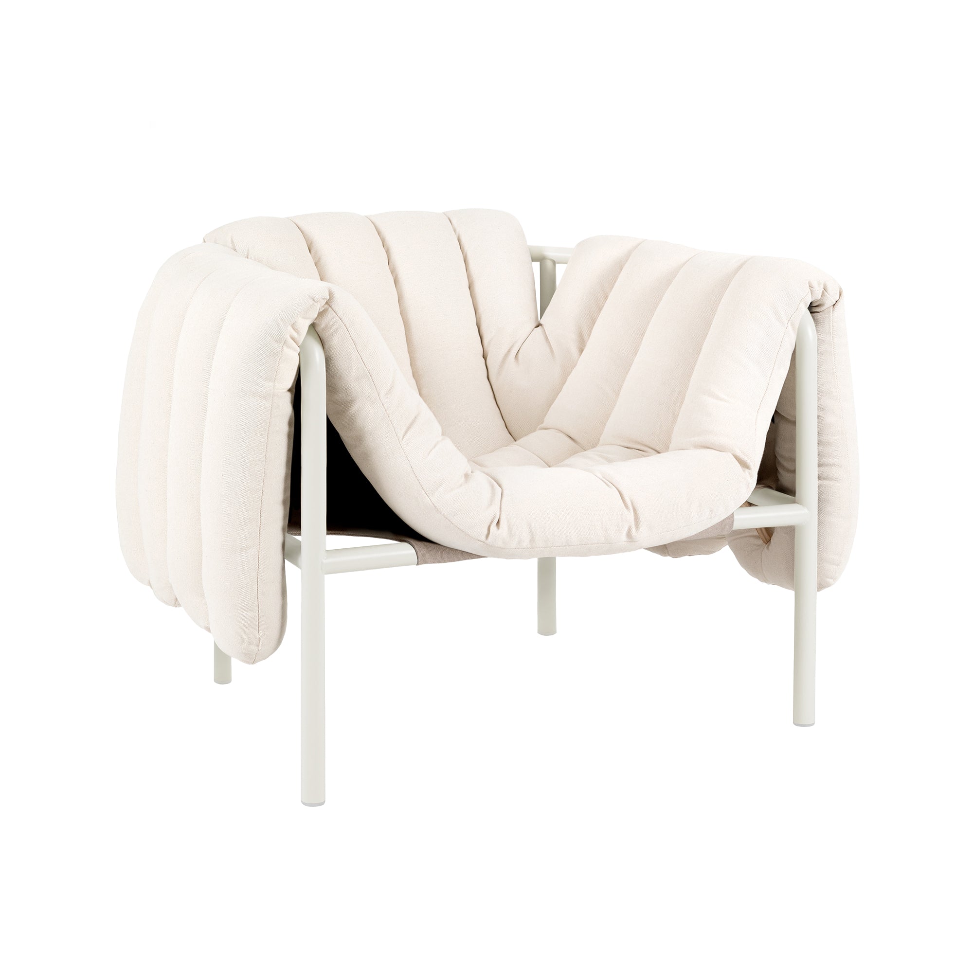 Puffy Lounge Chair, Cream