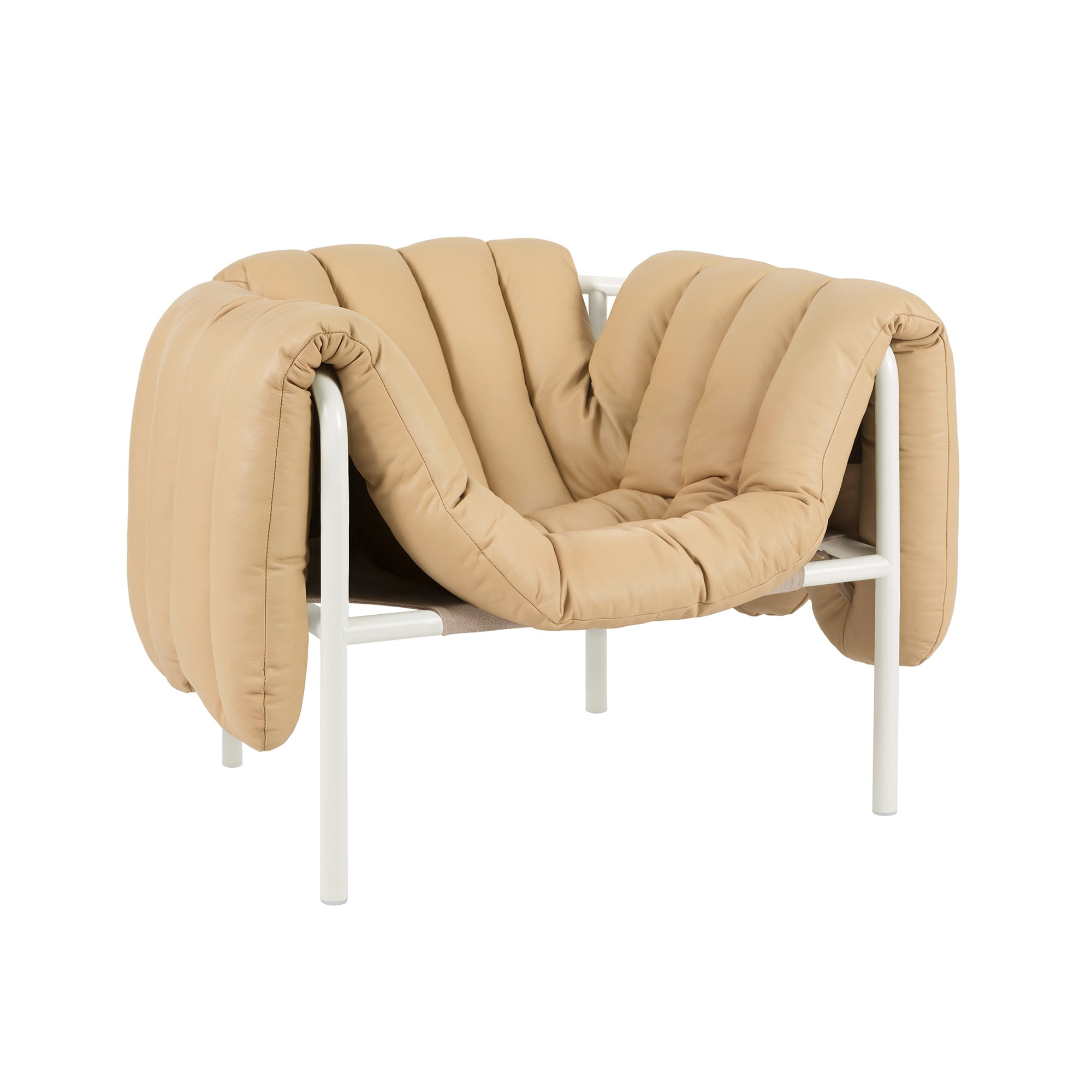 Puffy Lounge Chair, Cream
