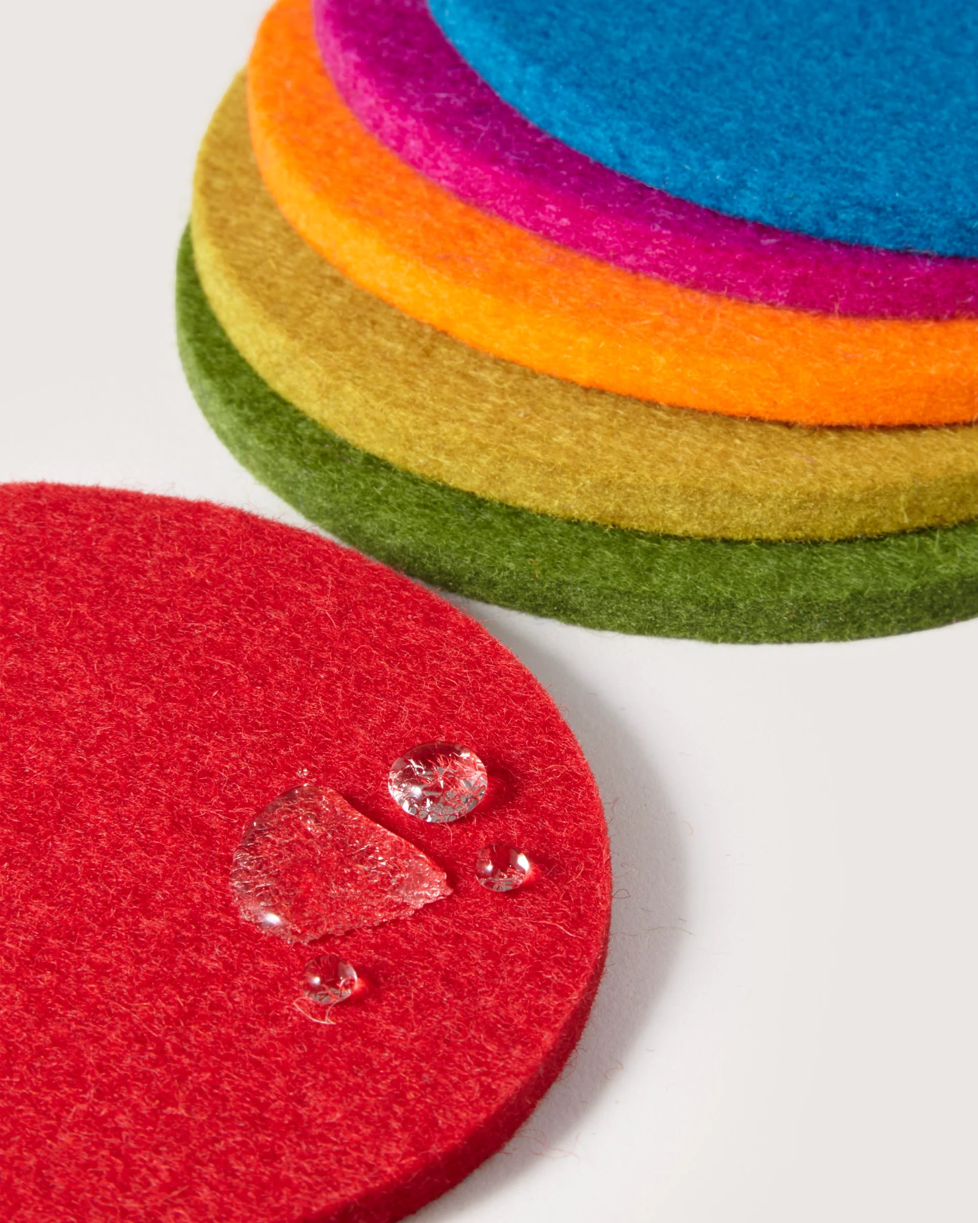 Wool Coasters, 6 Pack