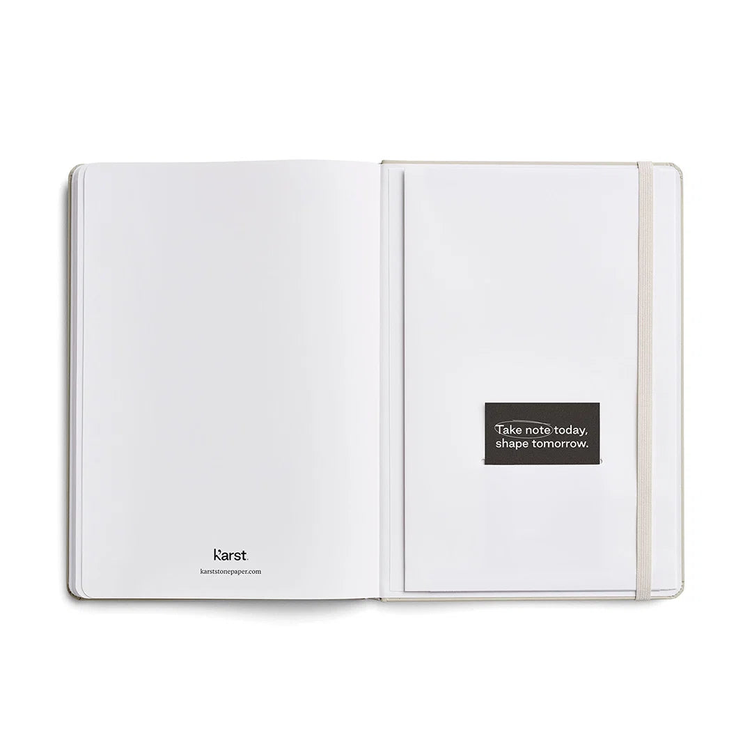 Recycled Stone Paper Hardcover Notebook - Lined / A5