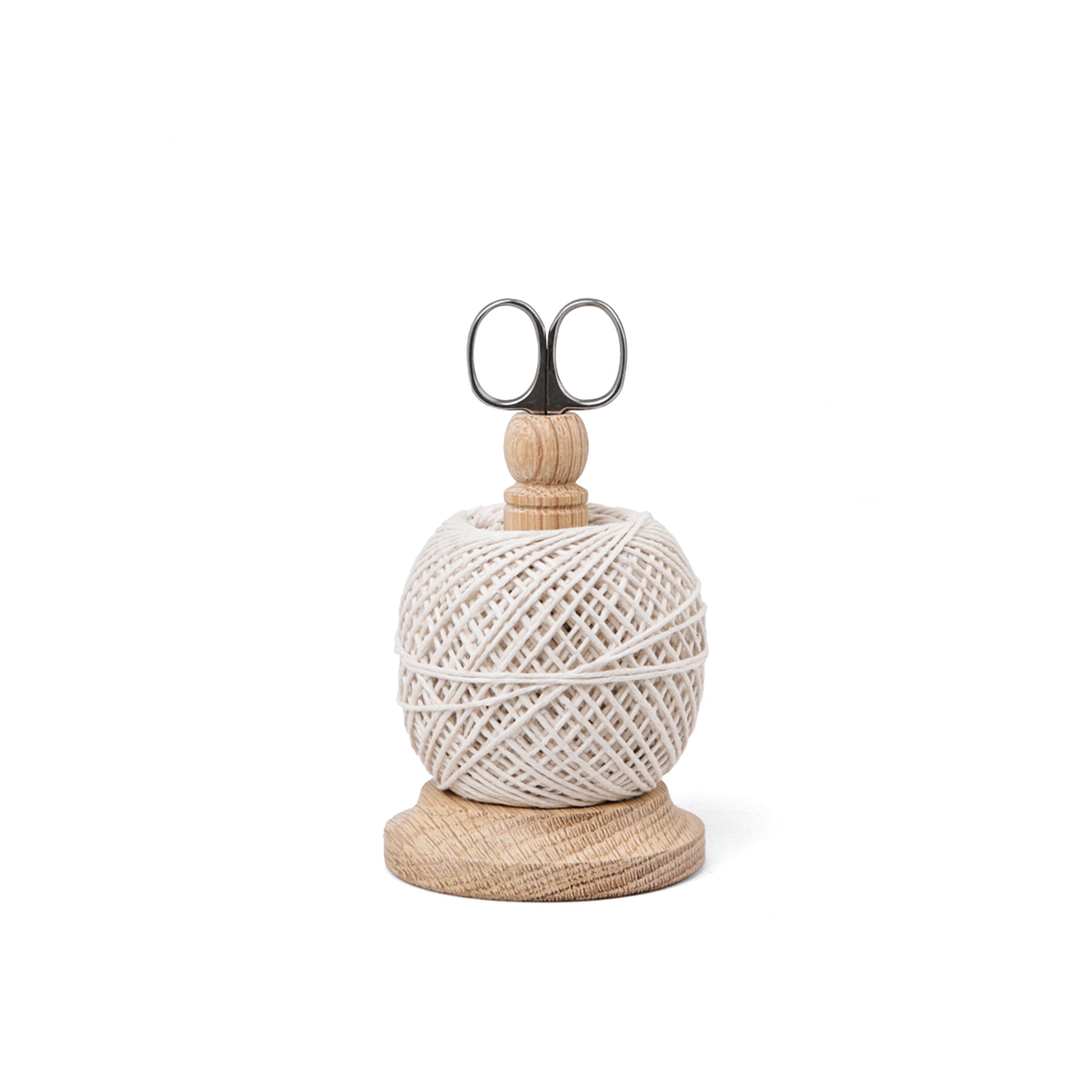 Oak String Tidy with Scissors
