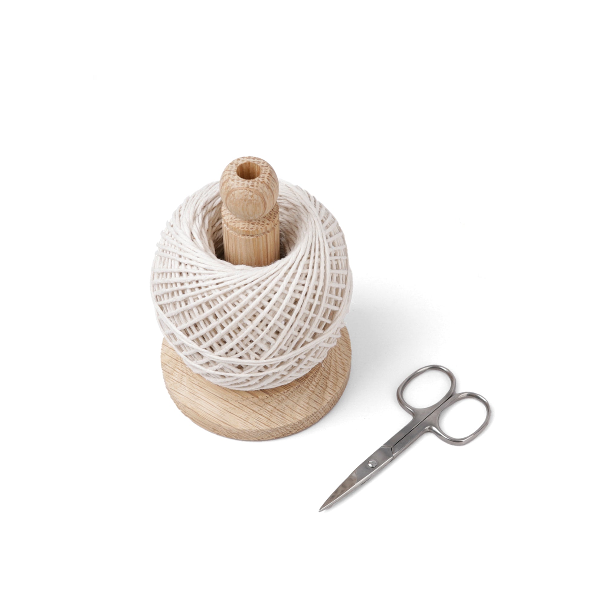 Oak String Tidy with Scissors