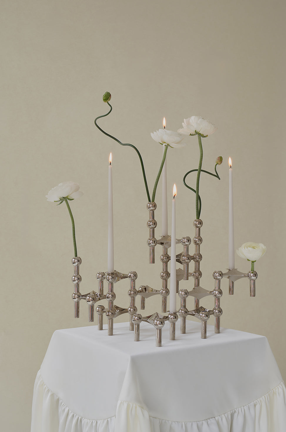 STOFF Nagel Vase, Chrome