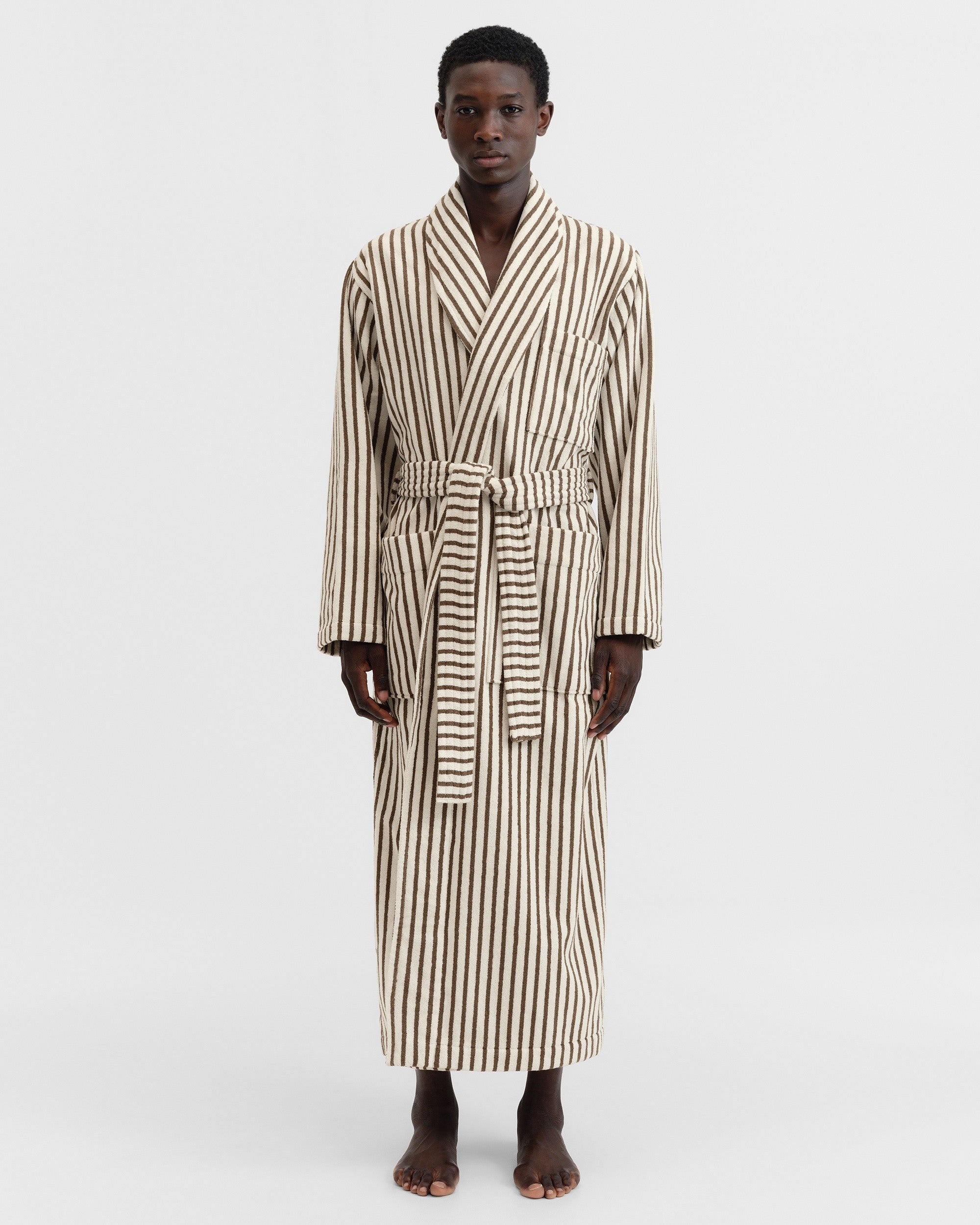 Kodiak Striped Classic Terry Bathrobe