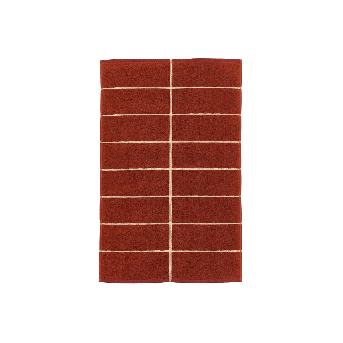 Tiiliskivi Two-Sided Bath Mat, Brick + Plum