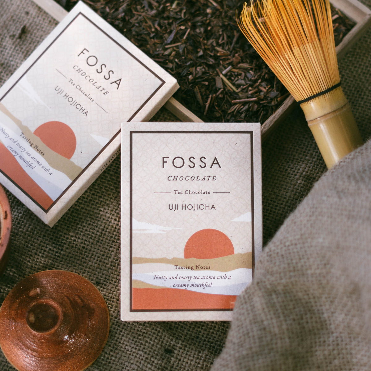 Uji Hojicha Tea Chocolate, 50 g.