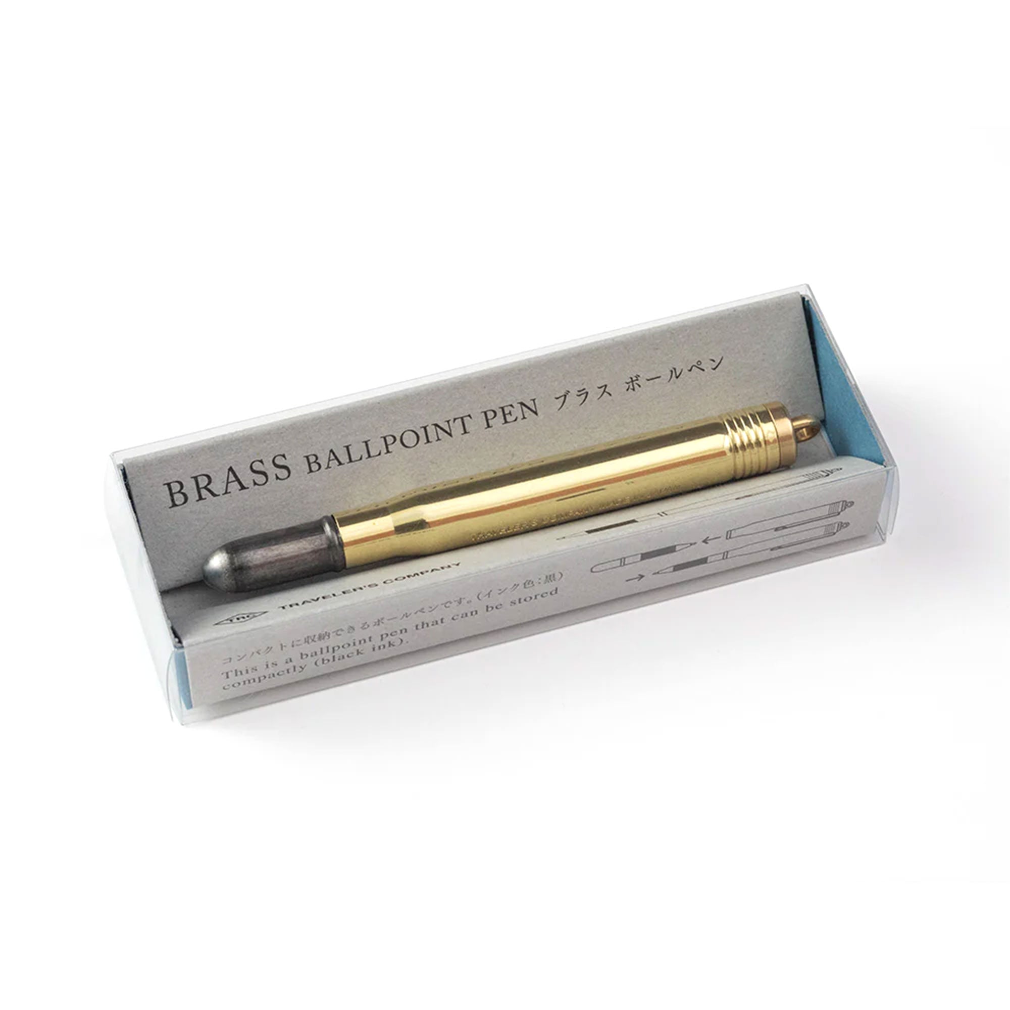 Solid Brass Ballpoint Pen by Traveler's Company