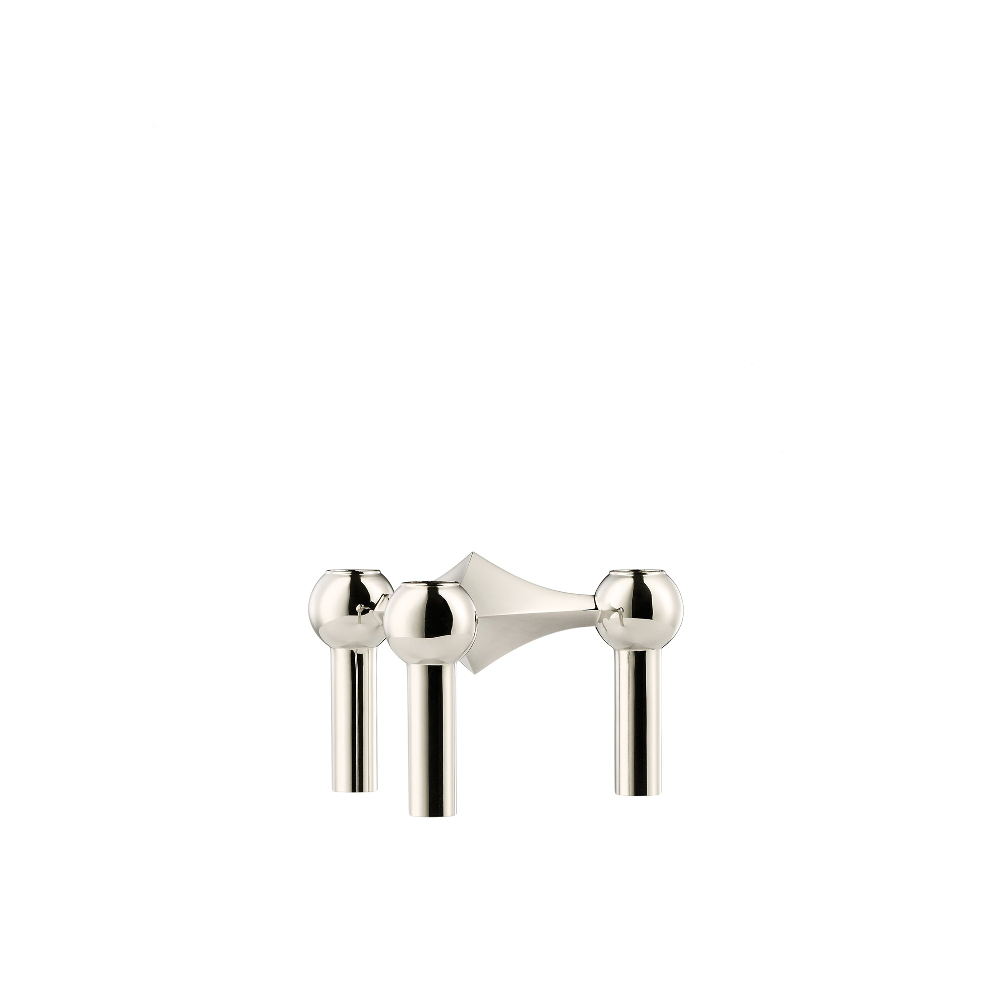 STOFF Nagel Candle Holder, Chrome
