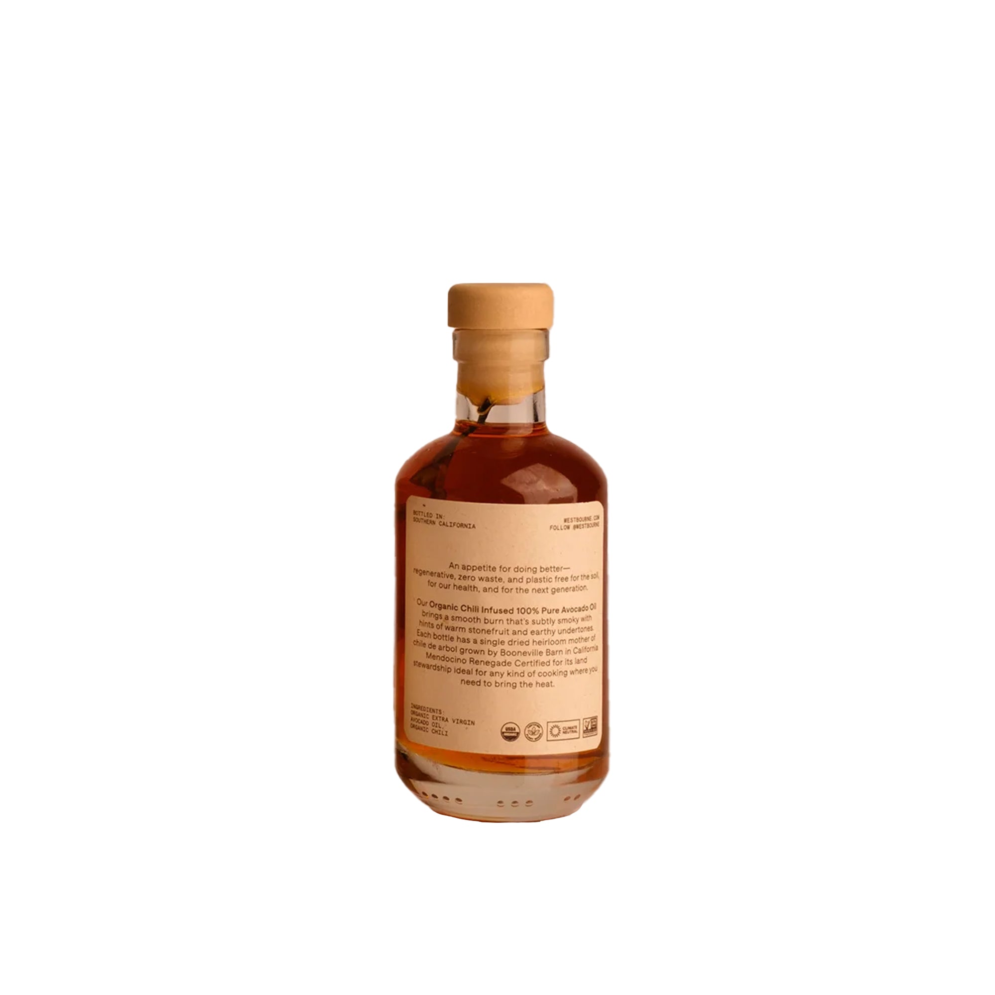 Organic Chili- Infused 100% Pure Avocado Oil, 100mL