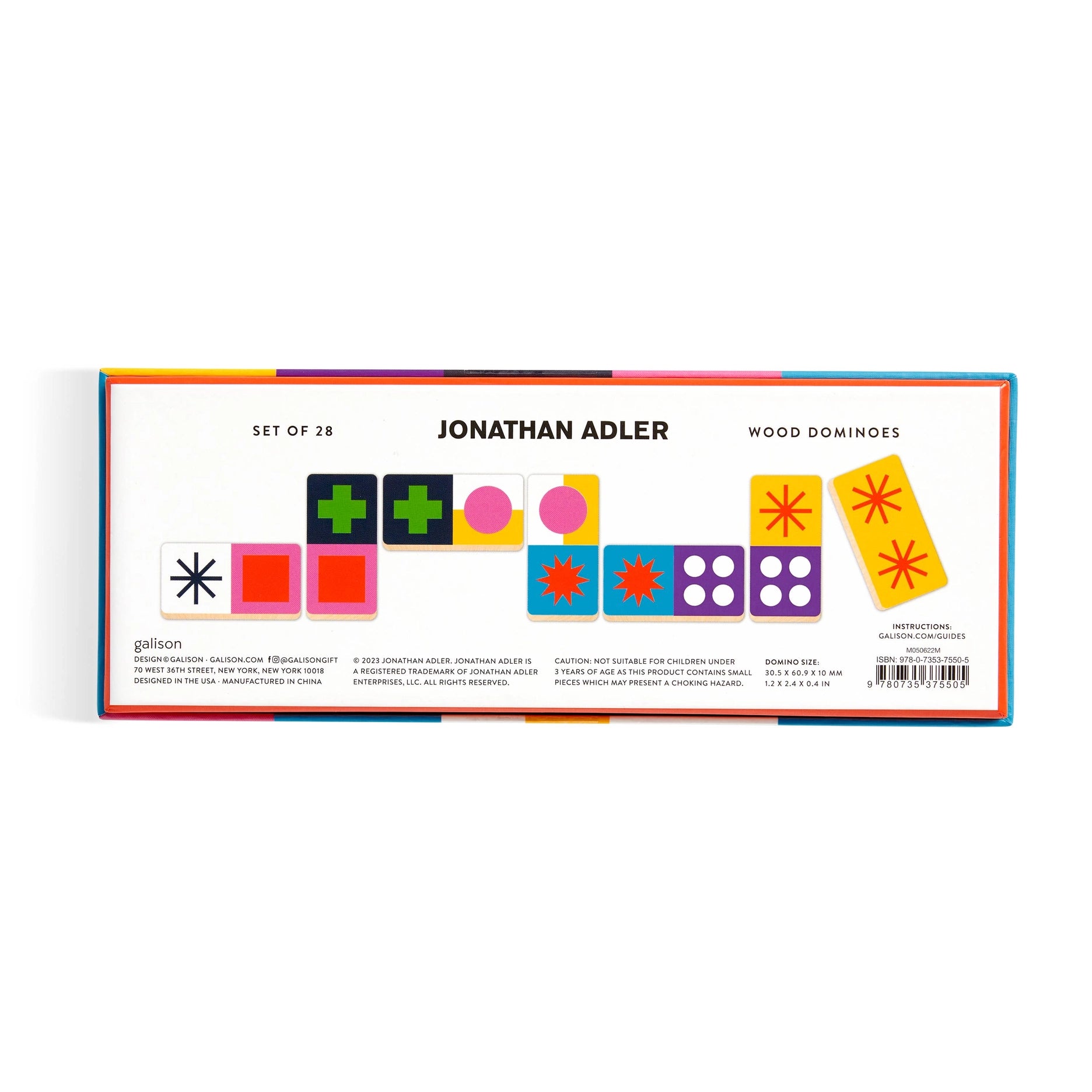 Jonathan Adler Helsinki Wood Domino Set