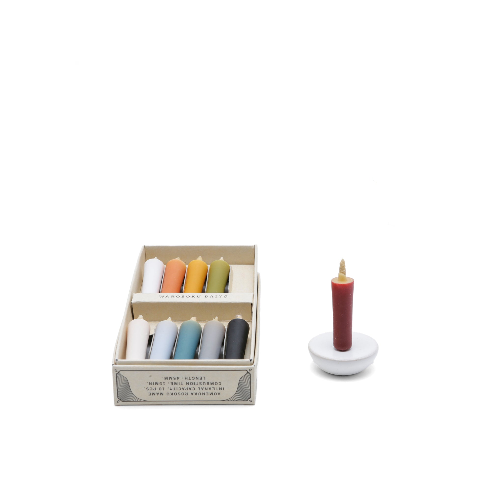 Colorful Rice Wax Candle Gift Set