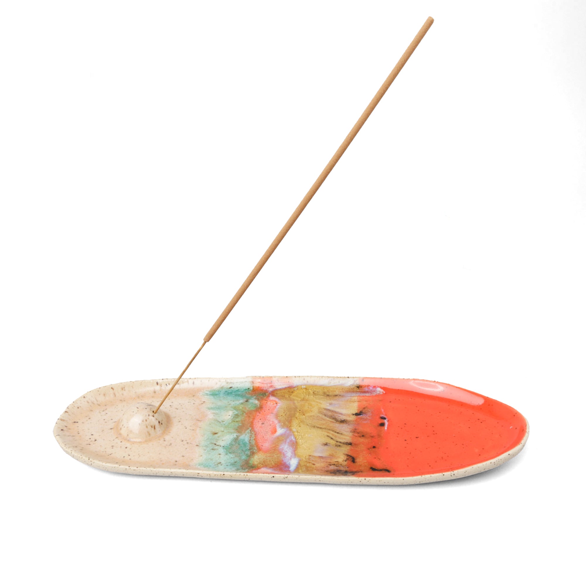 Curious Clay Long Incense Dish