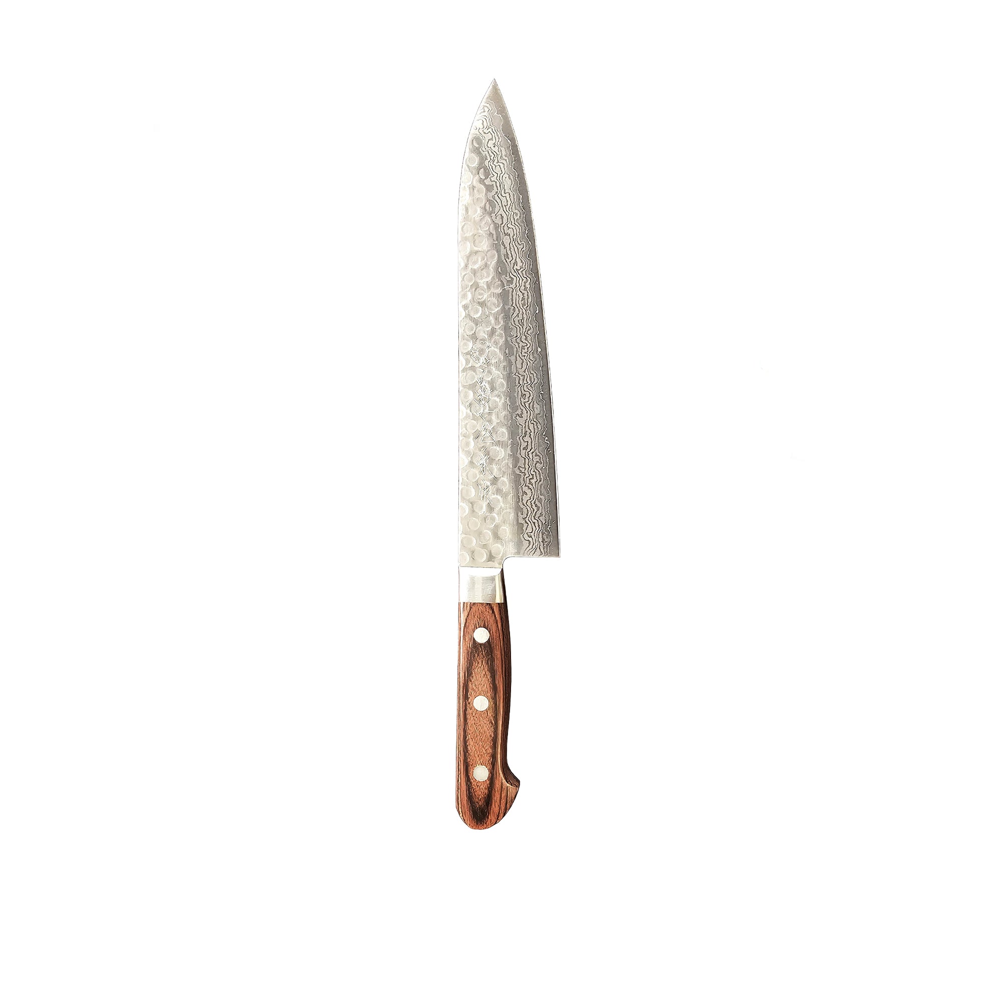 Warikomi Damascus Tsuchime - Gyuto Knife, 8 in