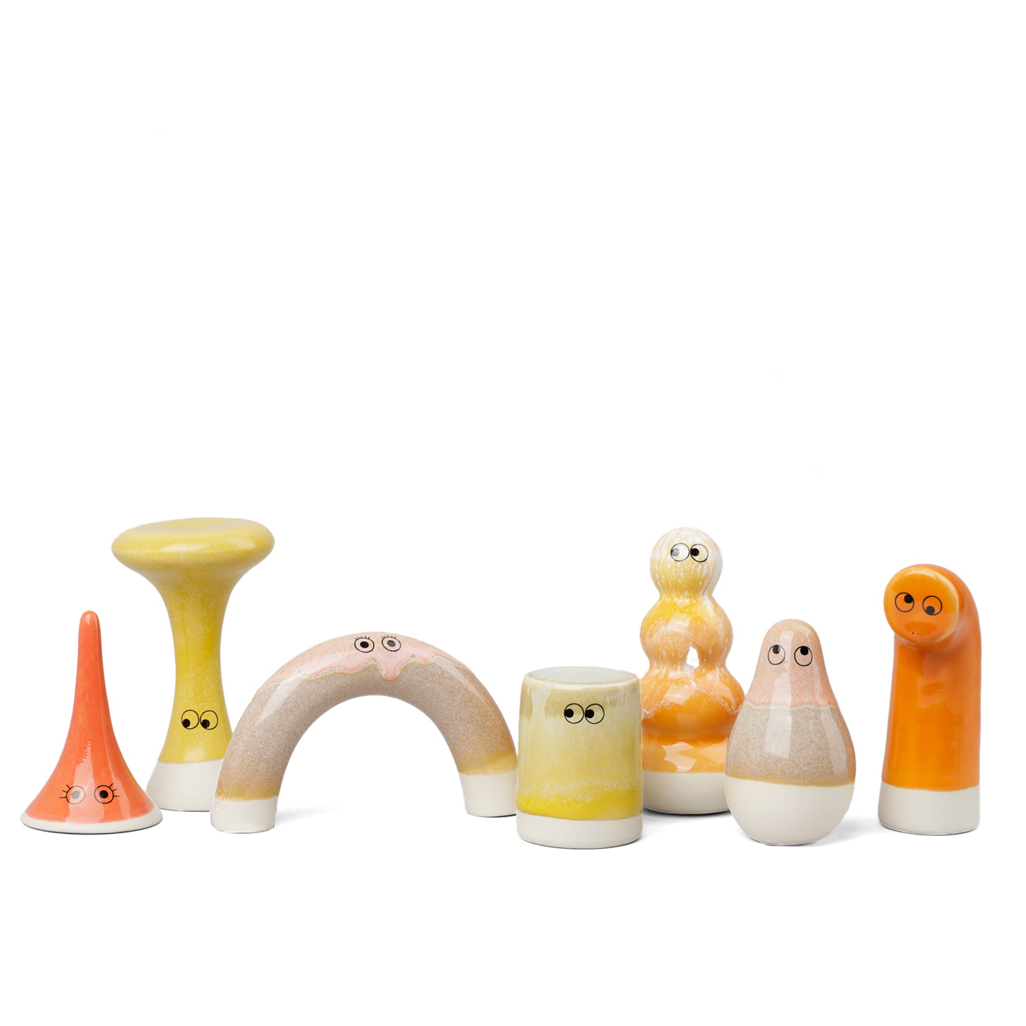 Familia Sculpture, Orange/Yellow Family