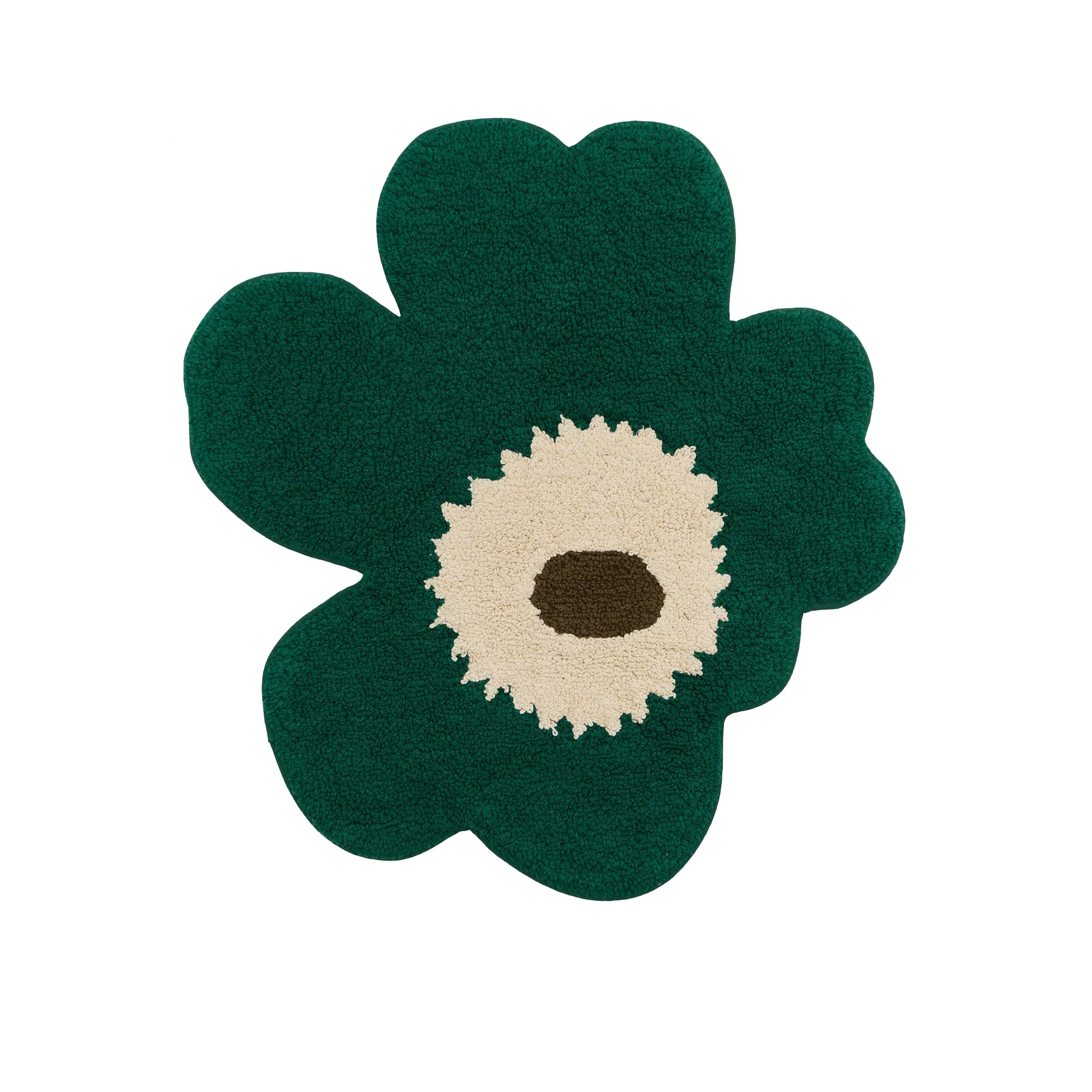 Unikko Bath Mat, Emerald