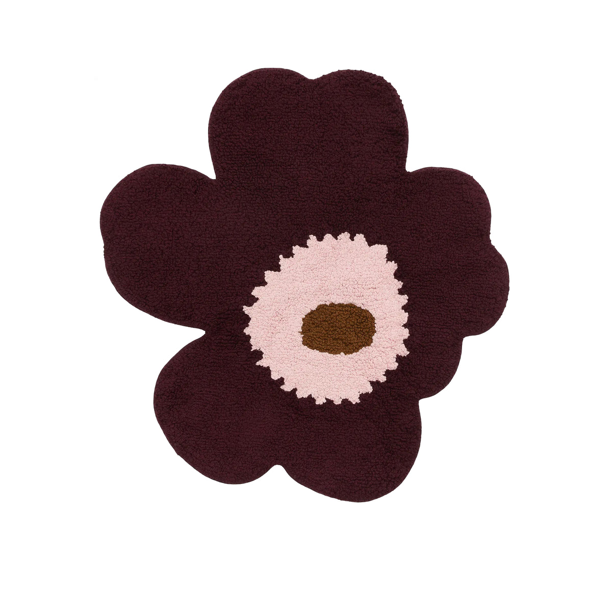 Unikko Bath Mat, Plum