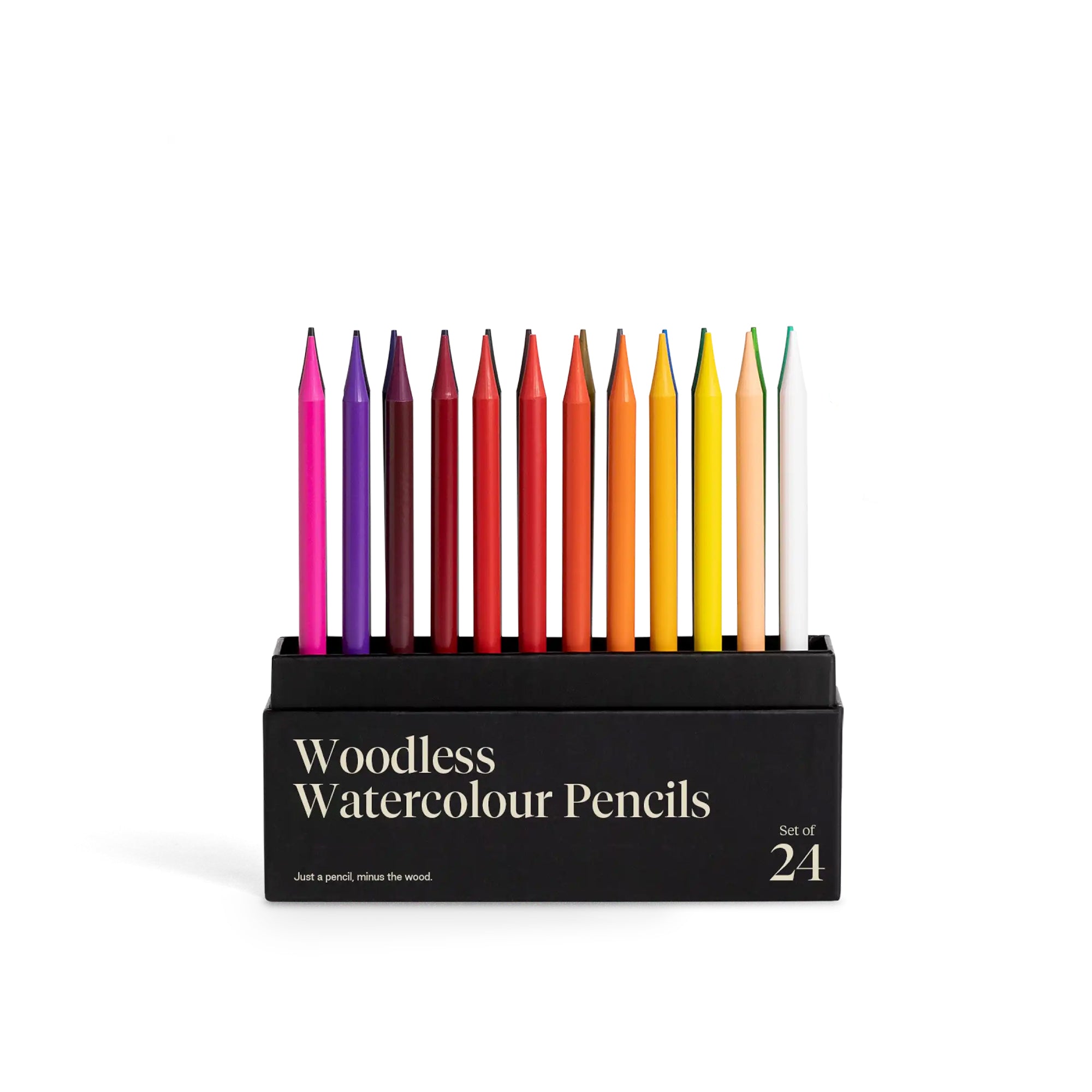Woodless Watercolor Pencils, set of 24