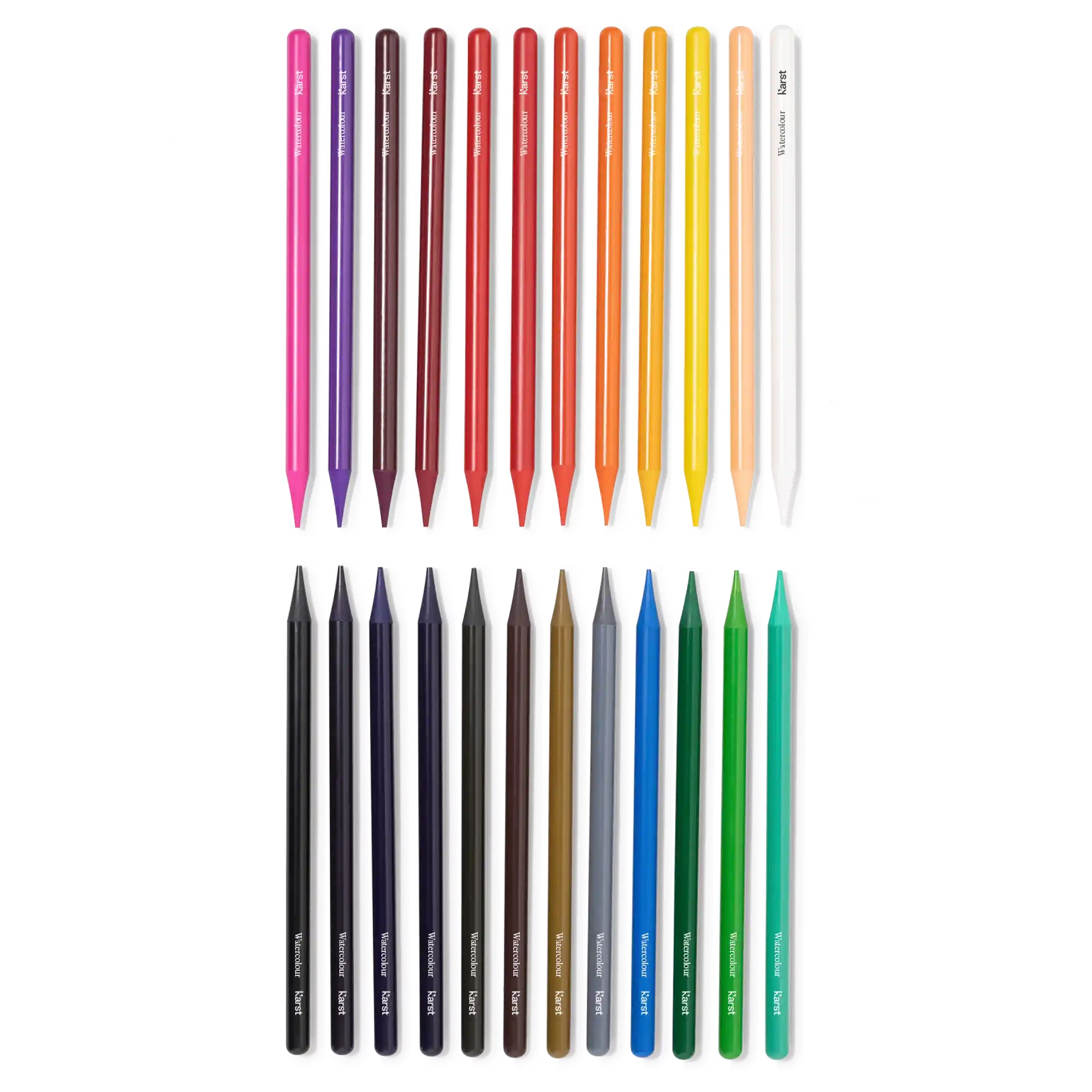 Woodless Watercolor Pencils, set of 24