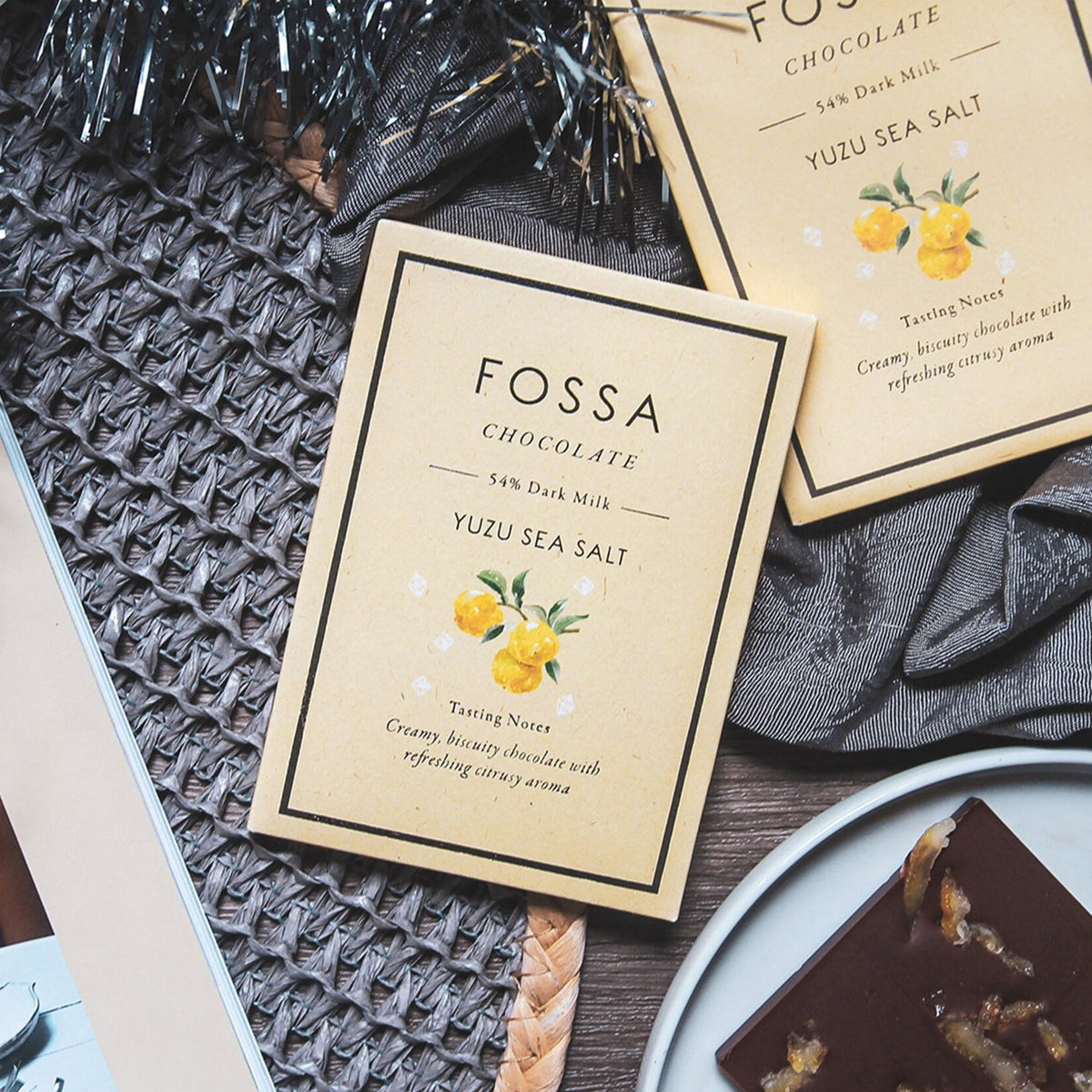 Yuzu Sea Salt Chocolate, 50g.