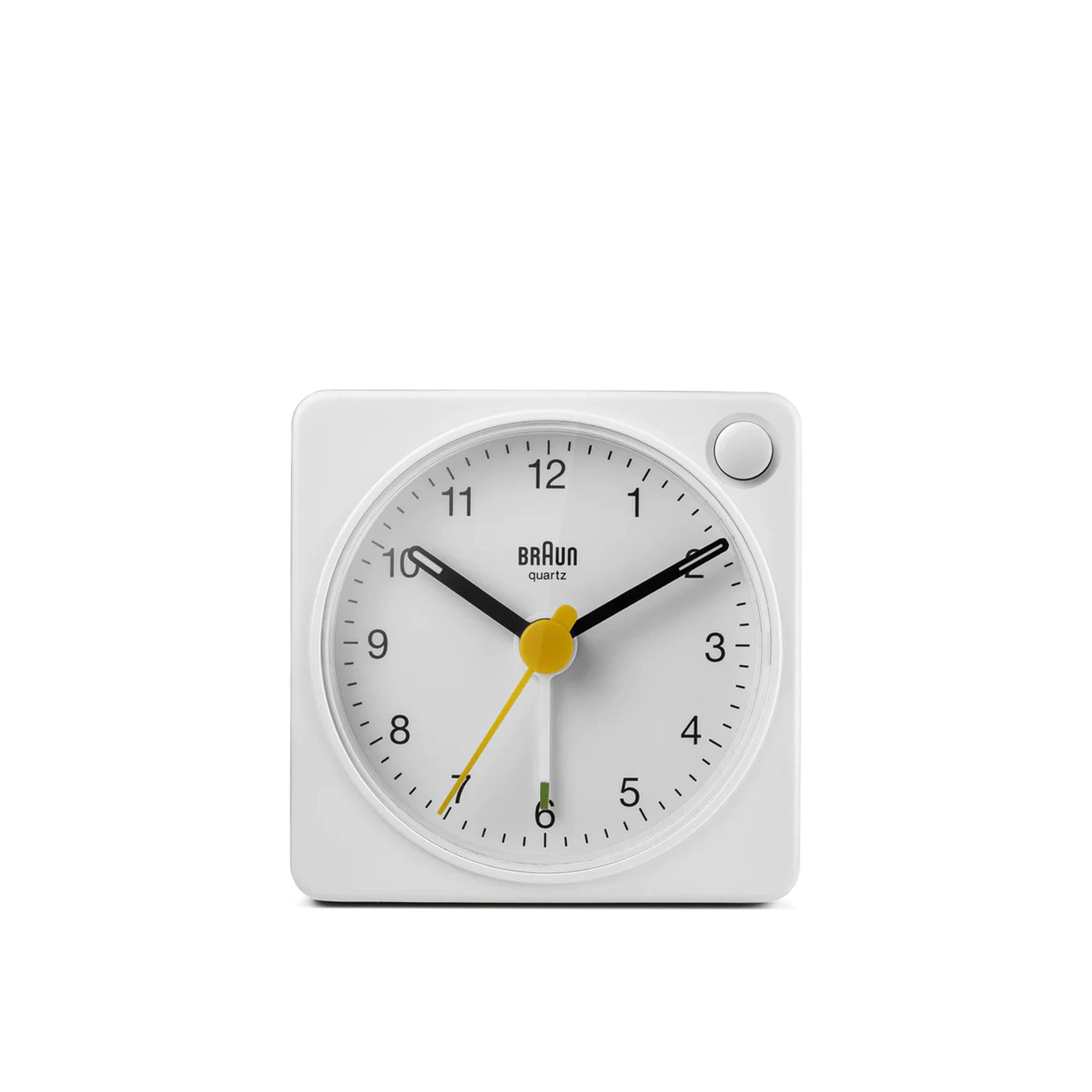 White Travel Alarm Clock BC2X