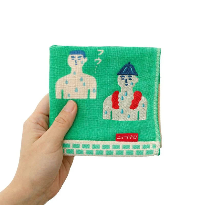 Japanese Retro Hot Spring Hand Towel