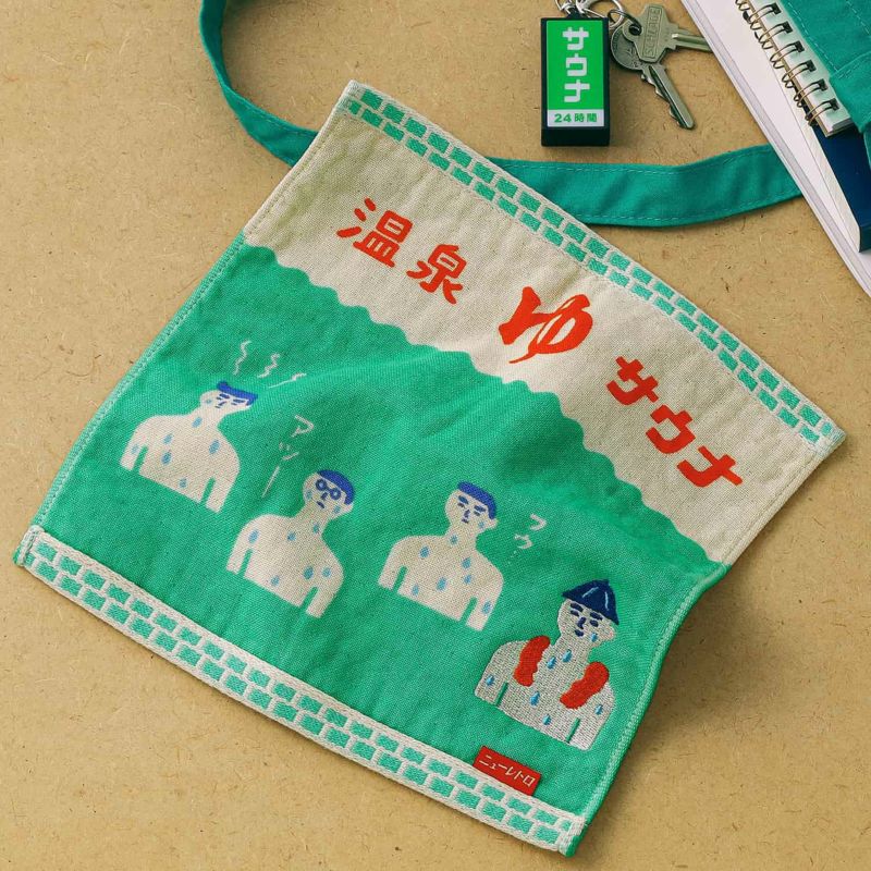 Japanese Retro Hot Spring Hand Towel