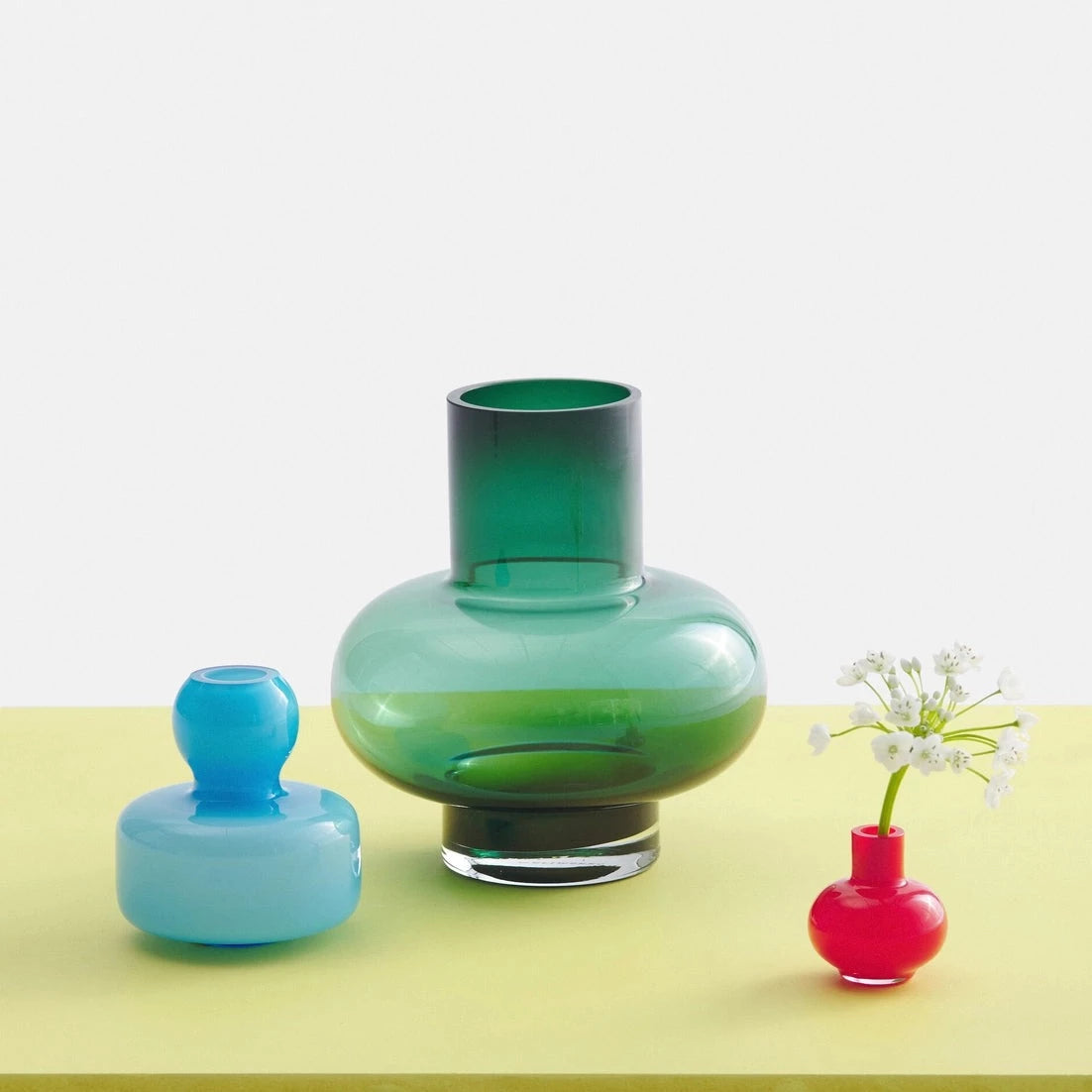 Flower Vase, Aqua