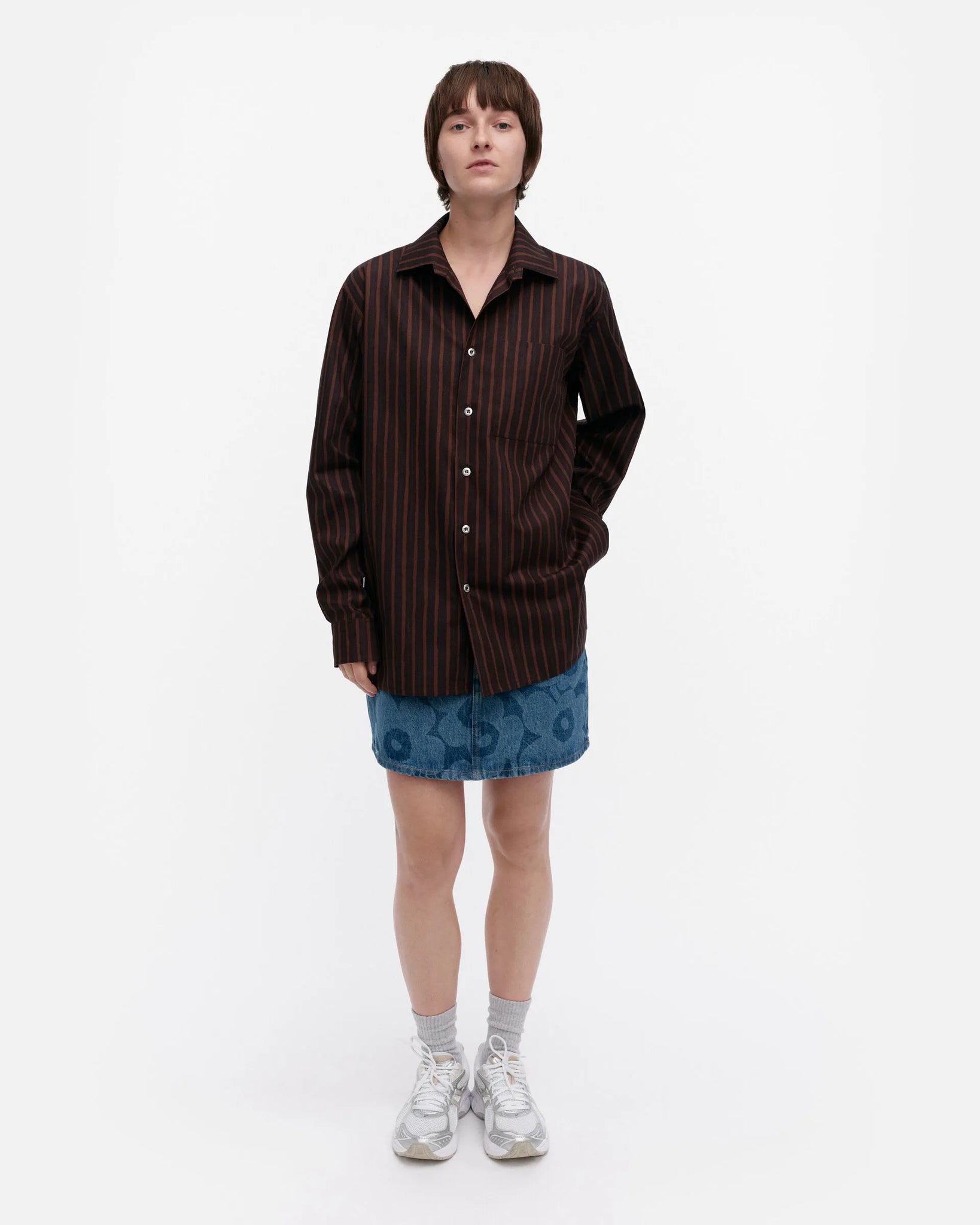 Jokapoika Shirt- Black + Brown