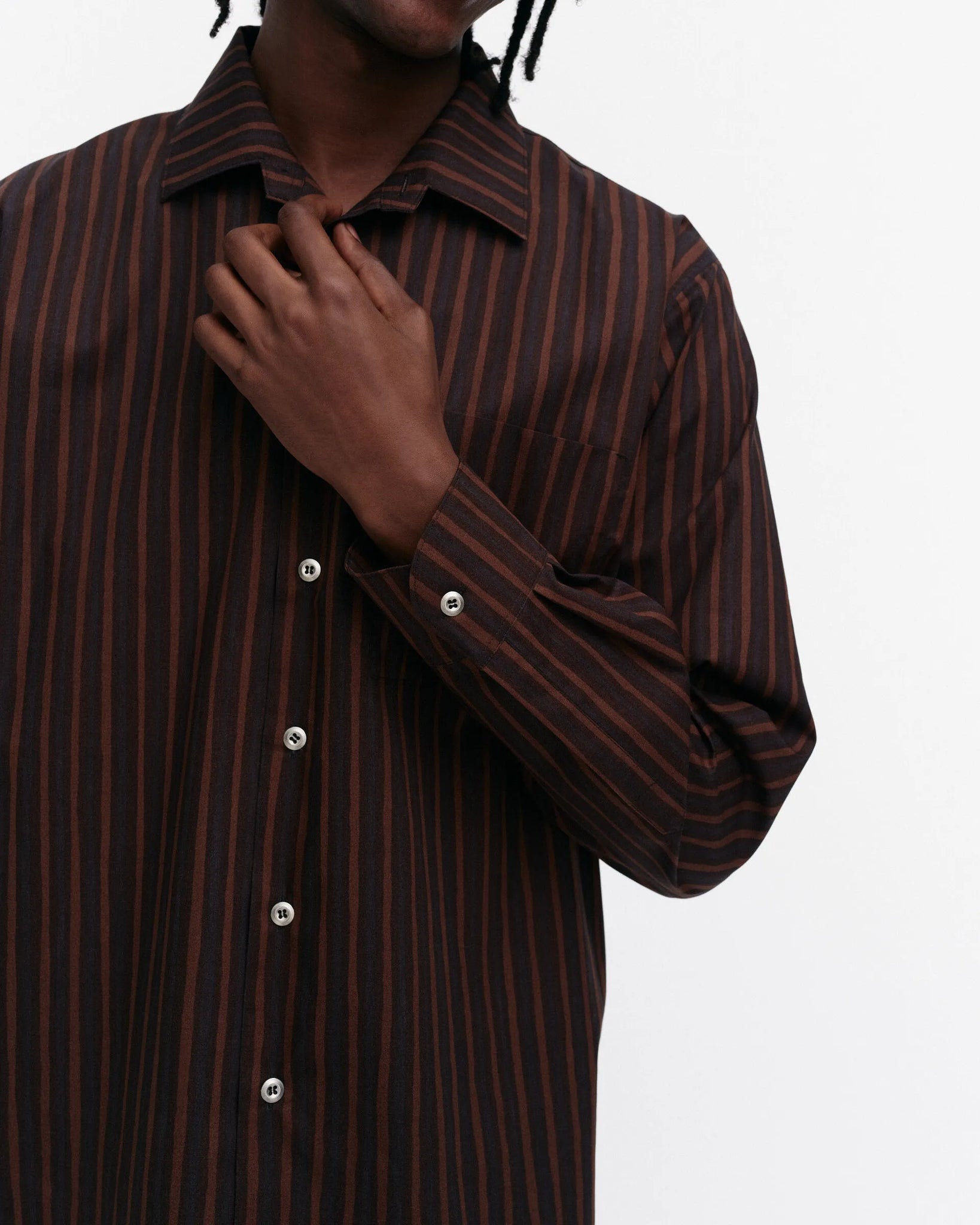 Jokapoika Shirt- Black + Brown