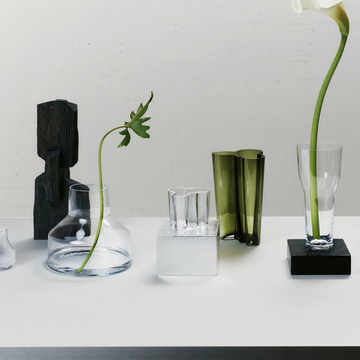 Aalto Vase, 10", Moss Green