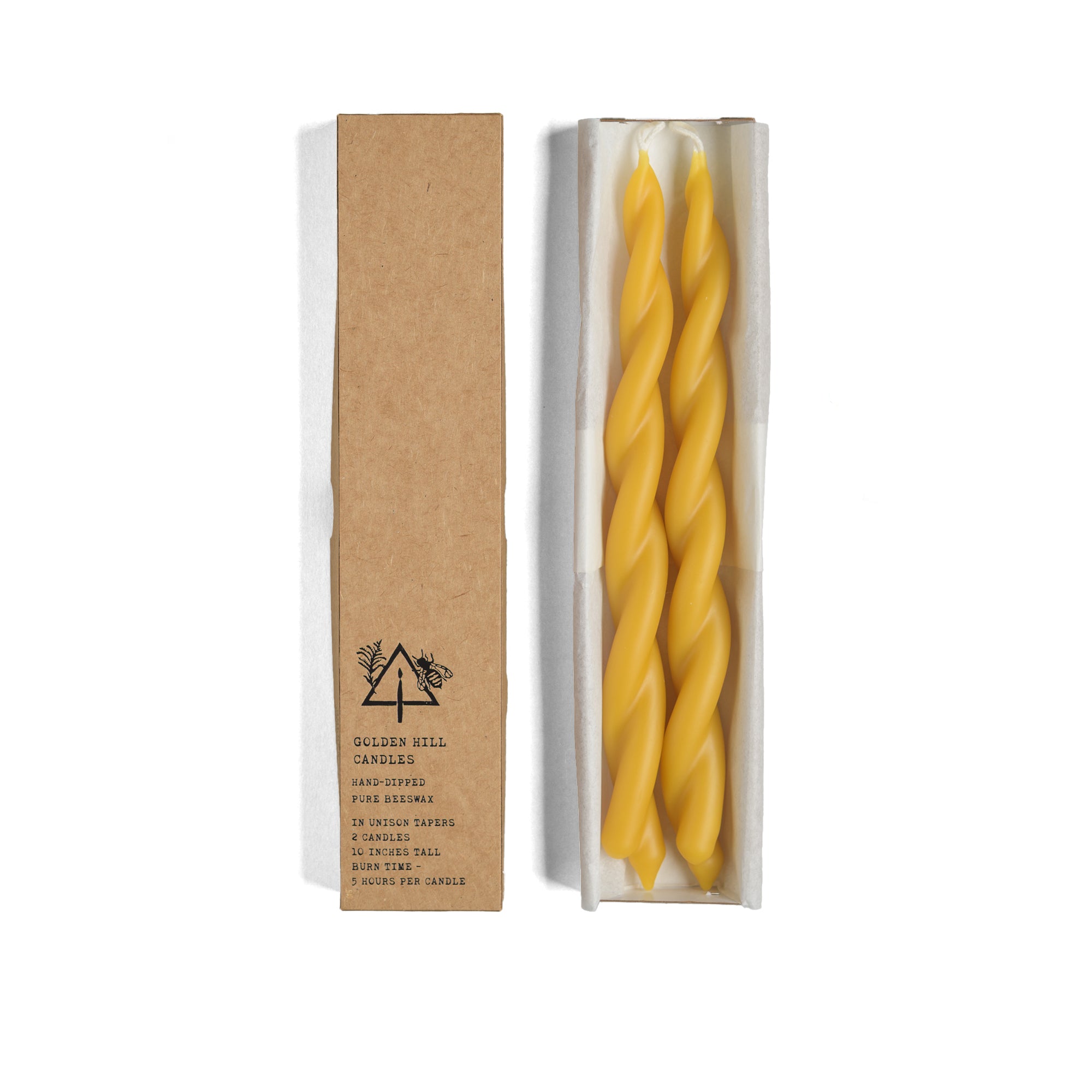 Vermont In Unison Taper Candles, 10 In