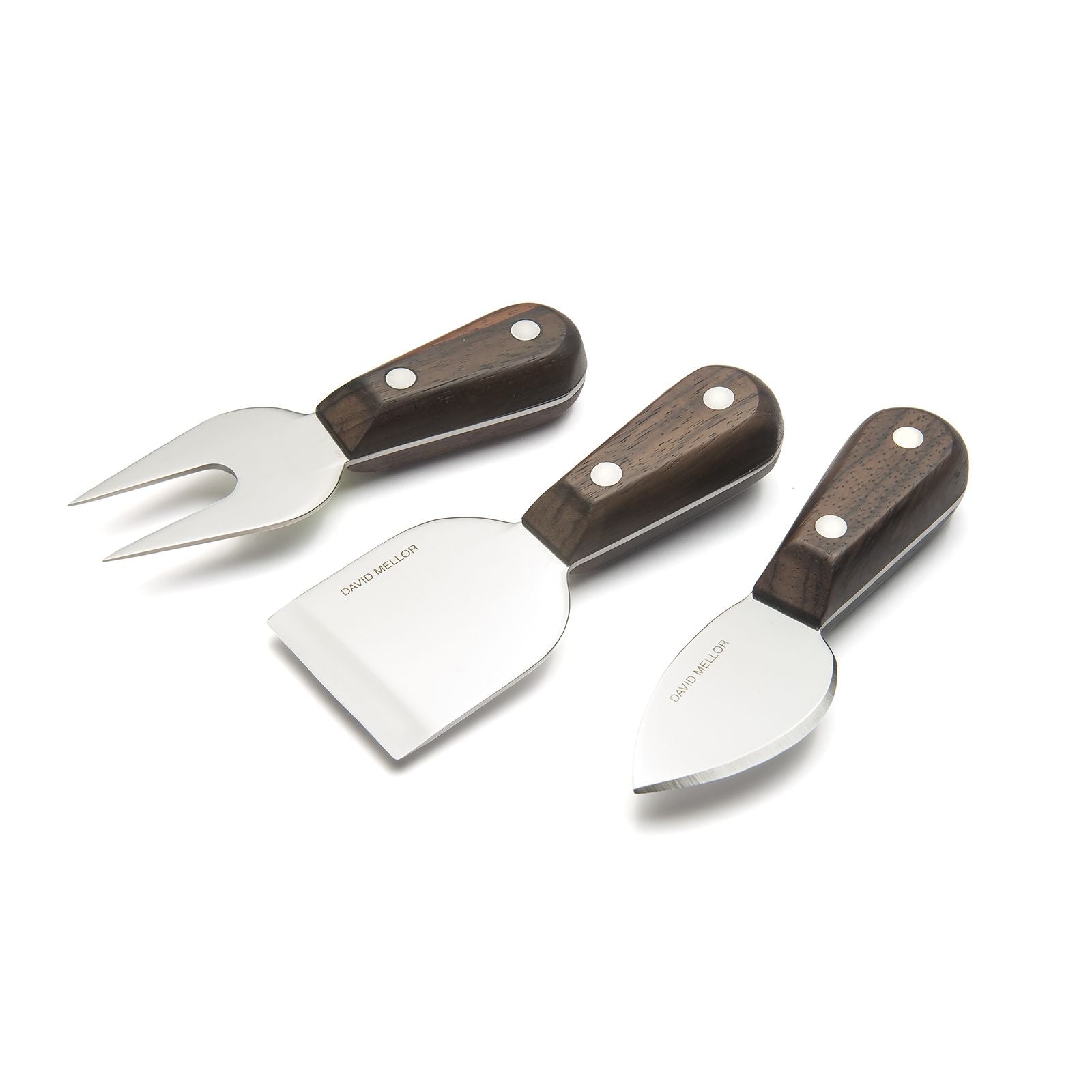 Rosewood Cheese Knives, 3pc Set