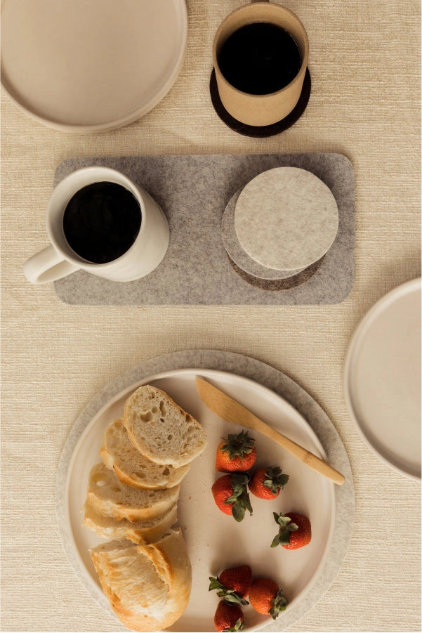 Wool Coasters, 4 Pack