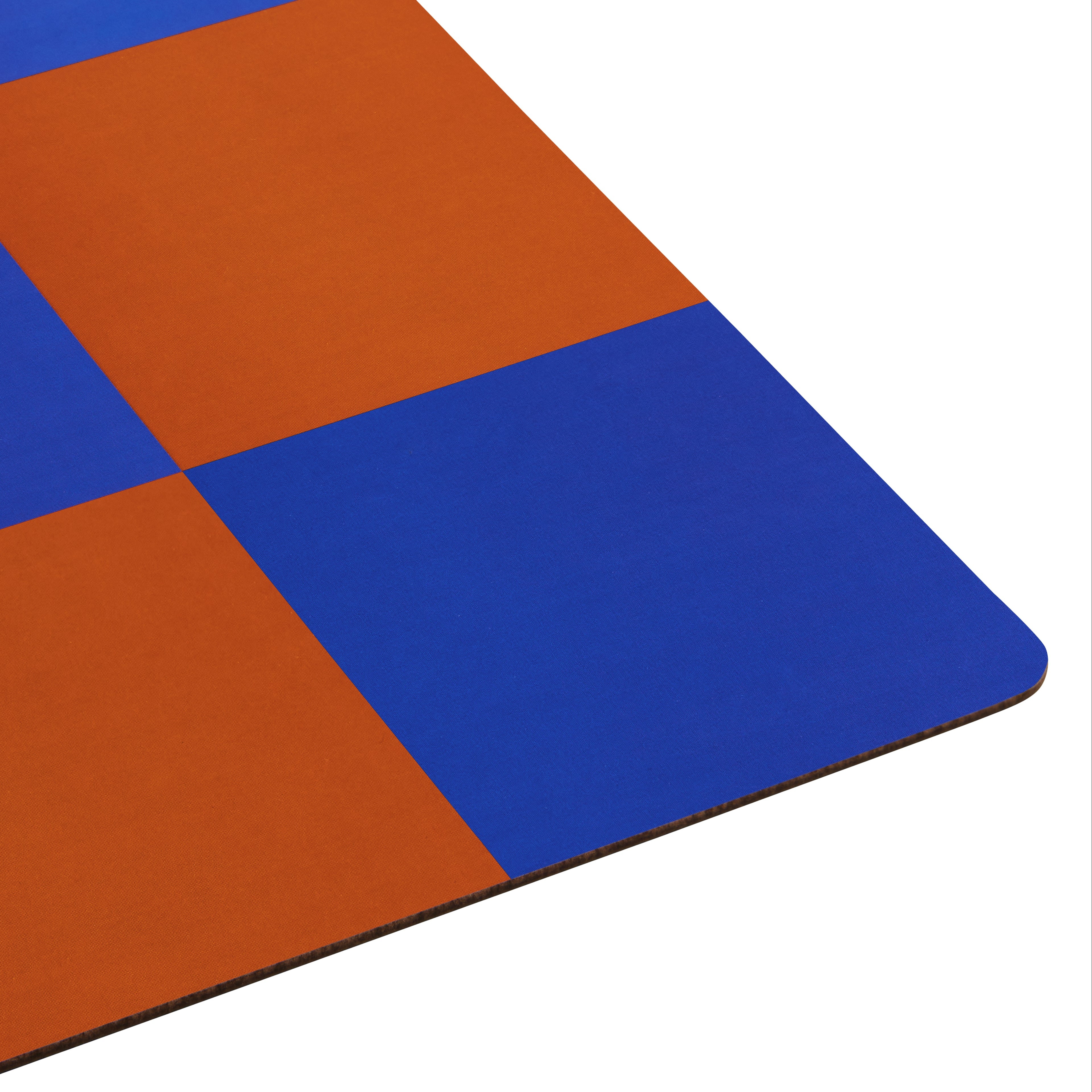 Check Placemat, Terracotta + Cobalt, Set of 2