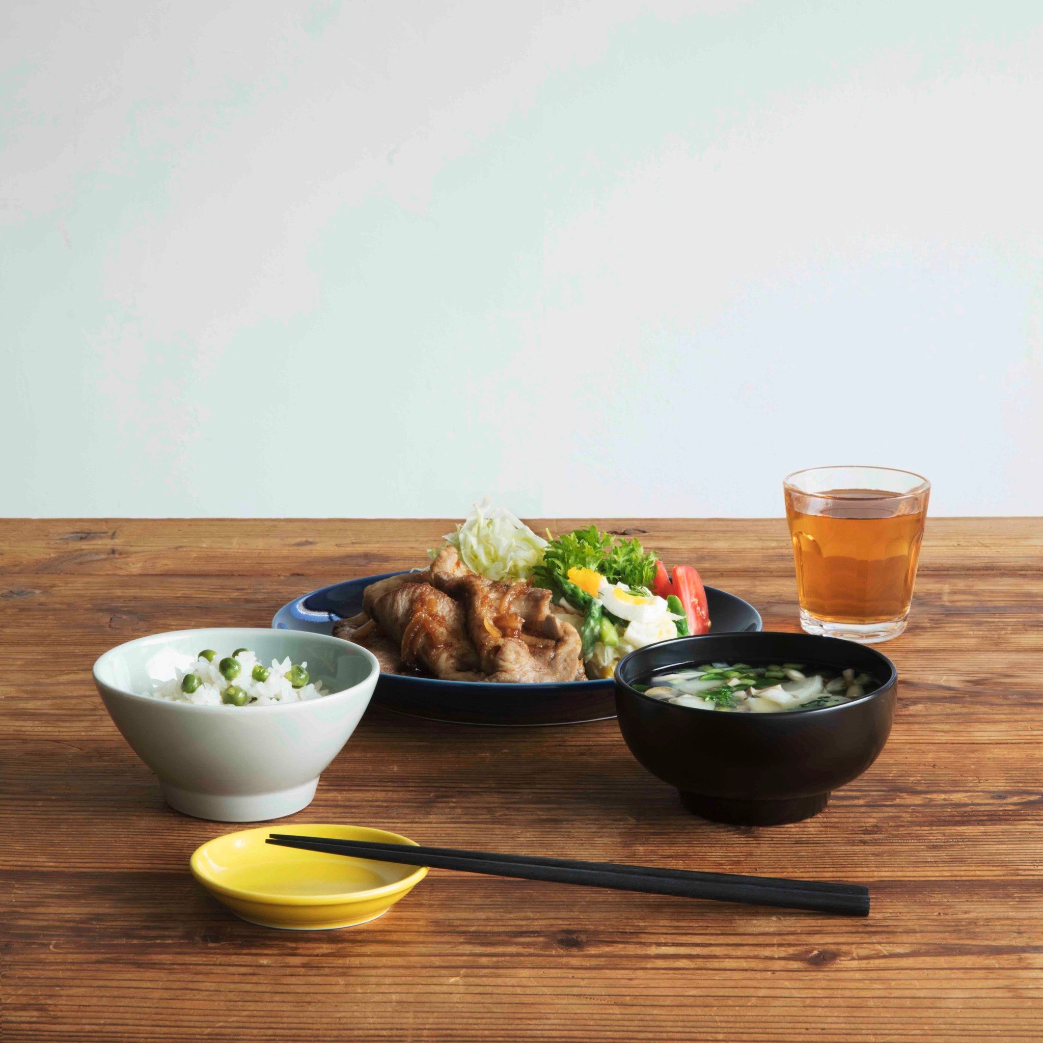 Ceramic Rice Bowl, Cobalt Blue