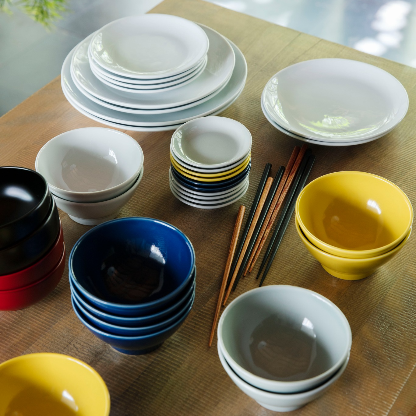 Ceramic Rice Bowl, Cobalt Blue