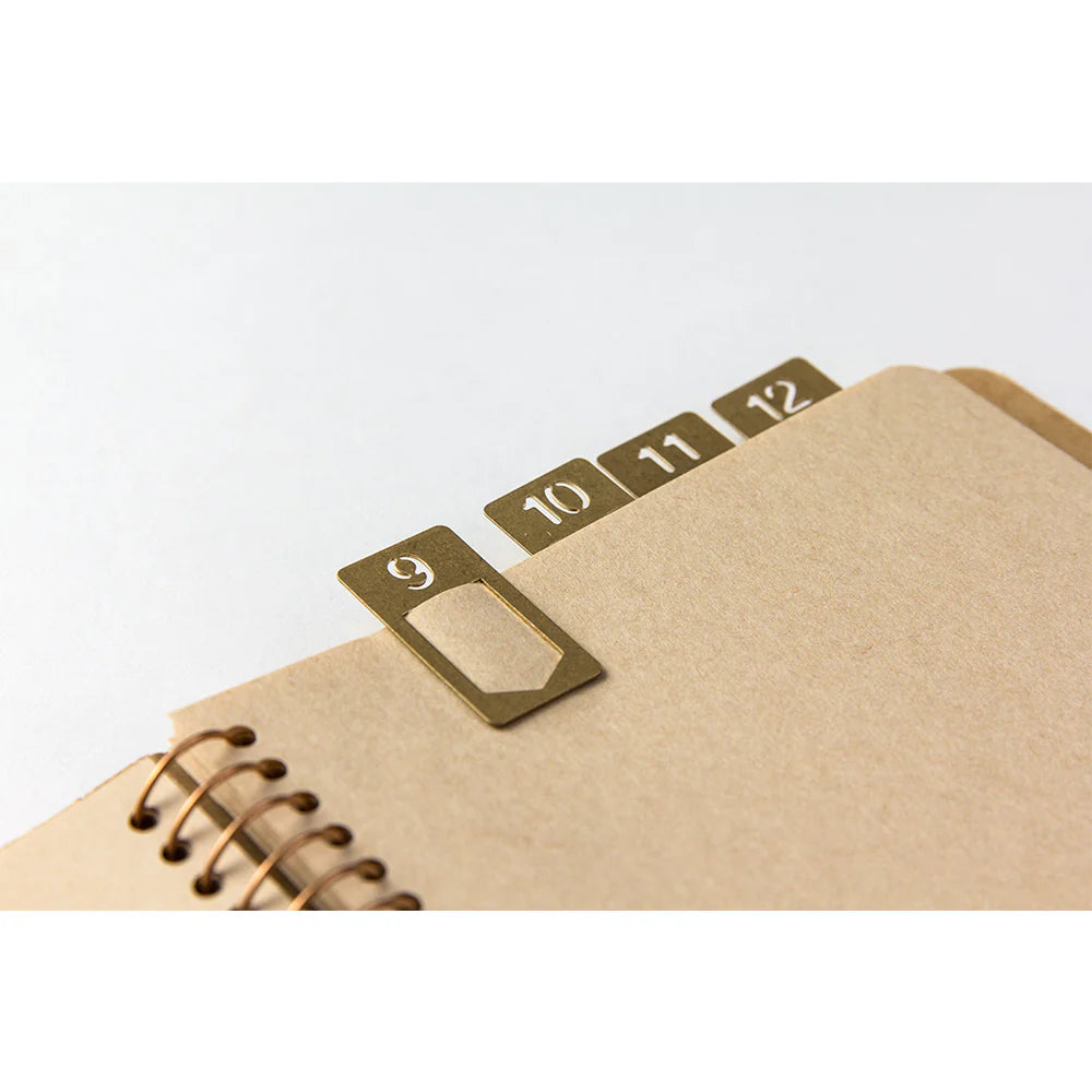 Brass Number Clips by Traveler's Company
