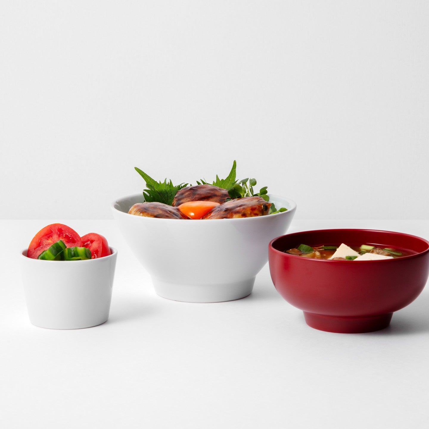 Ceramic Noodle Bowl, White