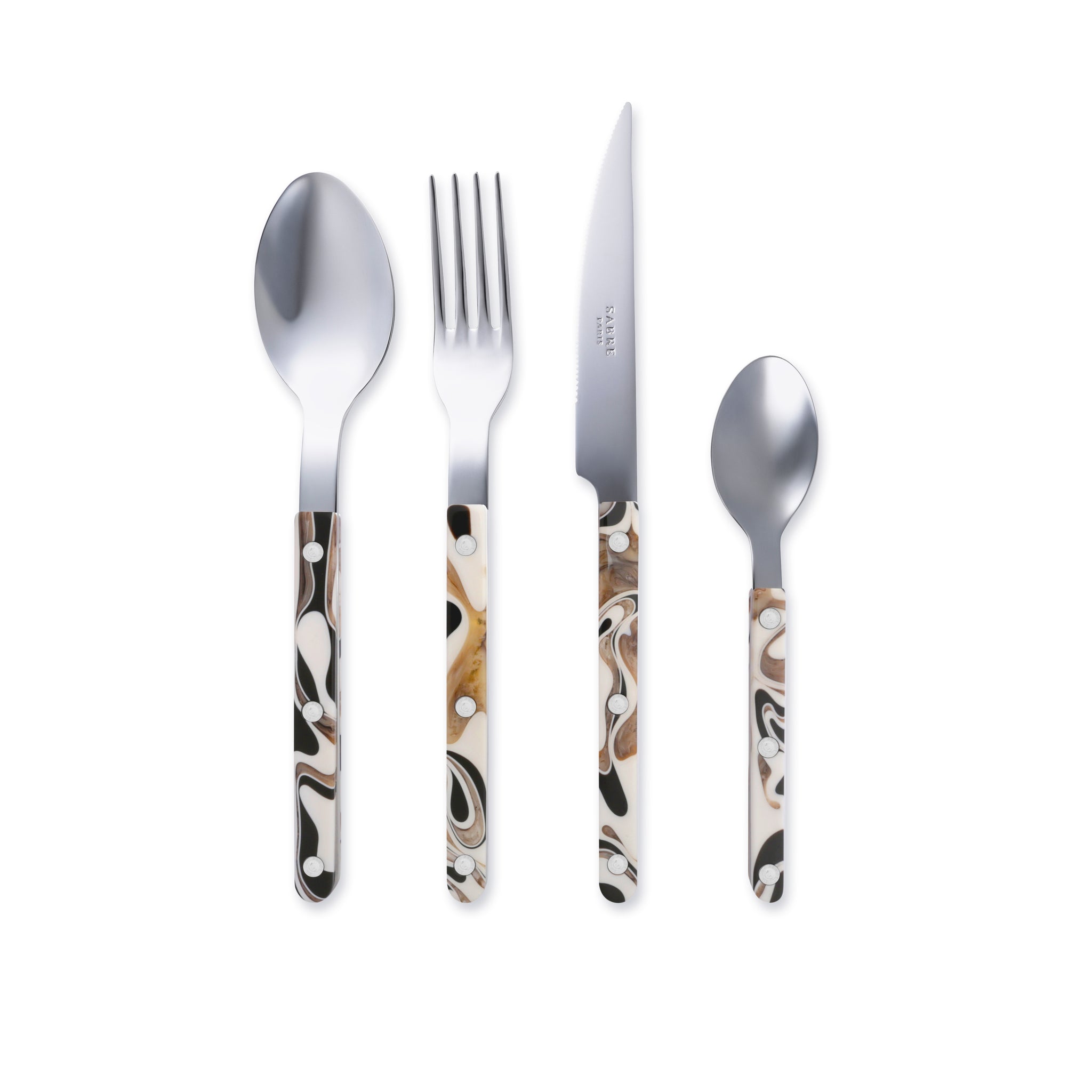 Bistrot Flatware, Black Dune, 4pc