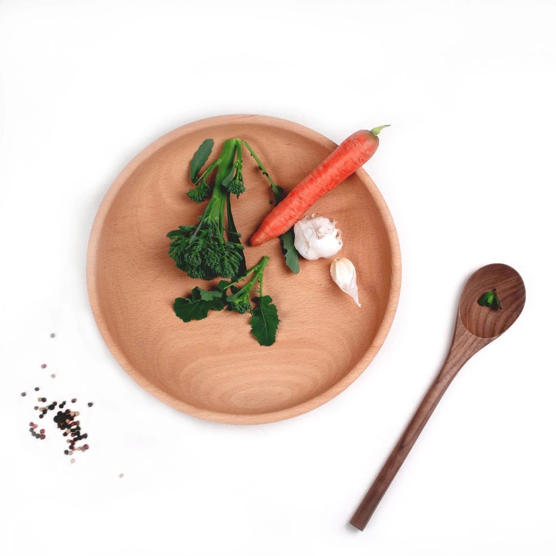 Walnut Oval Spoon, 12 in