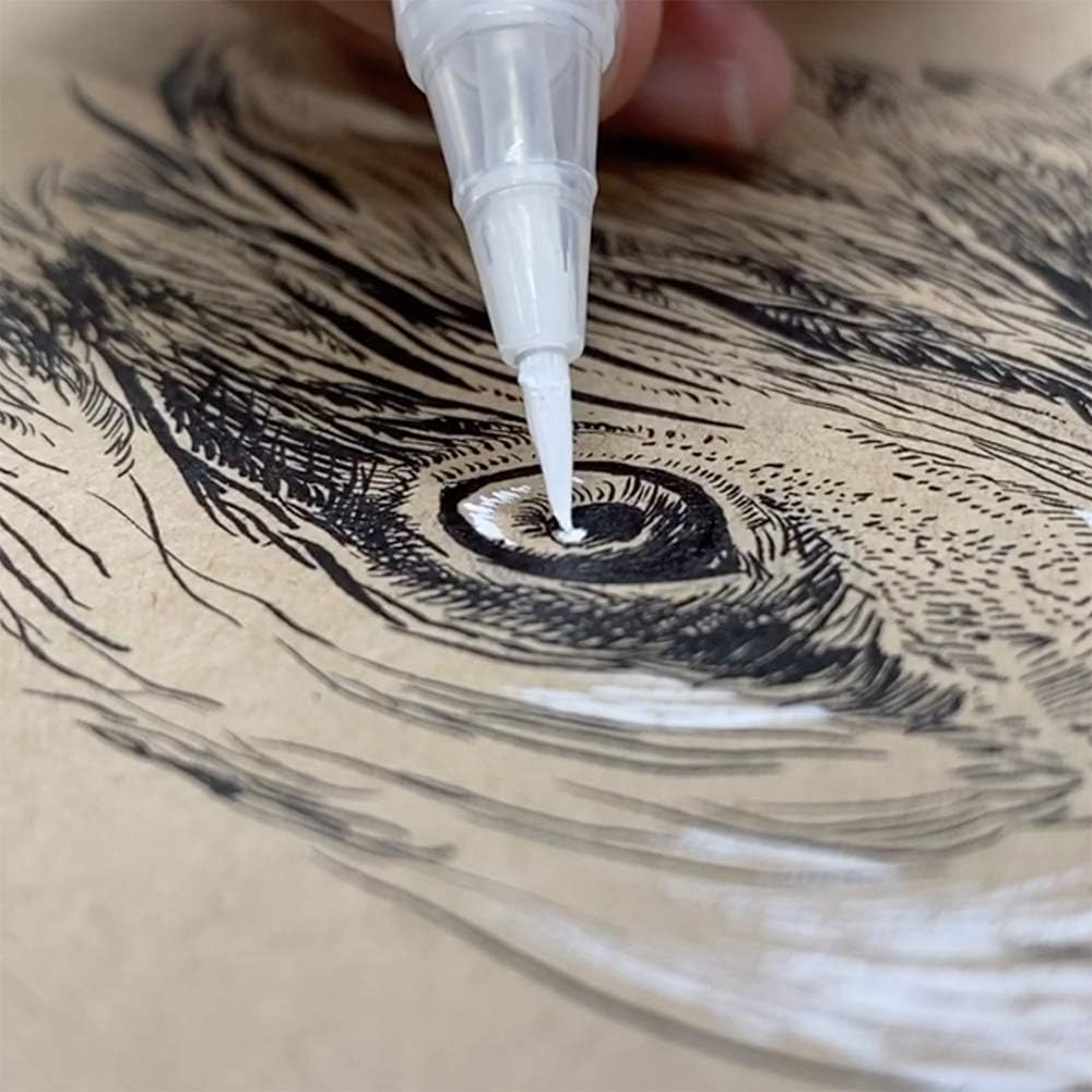 ZIG Brush Pen White Ultra Fine