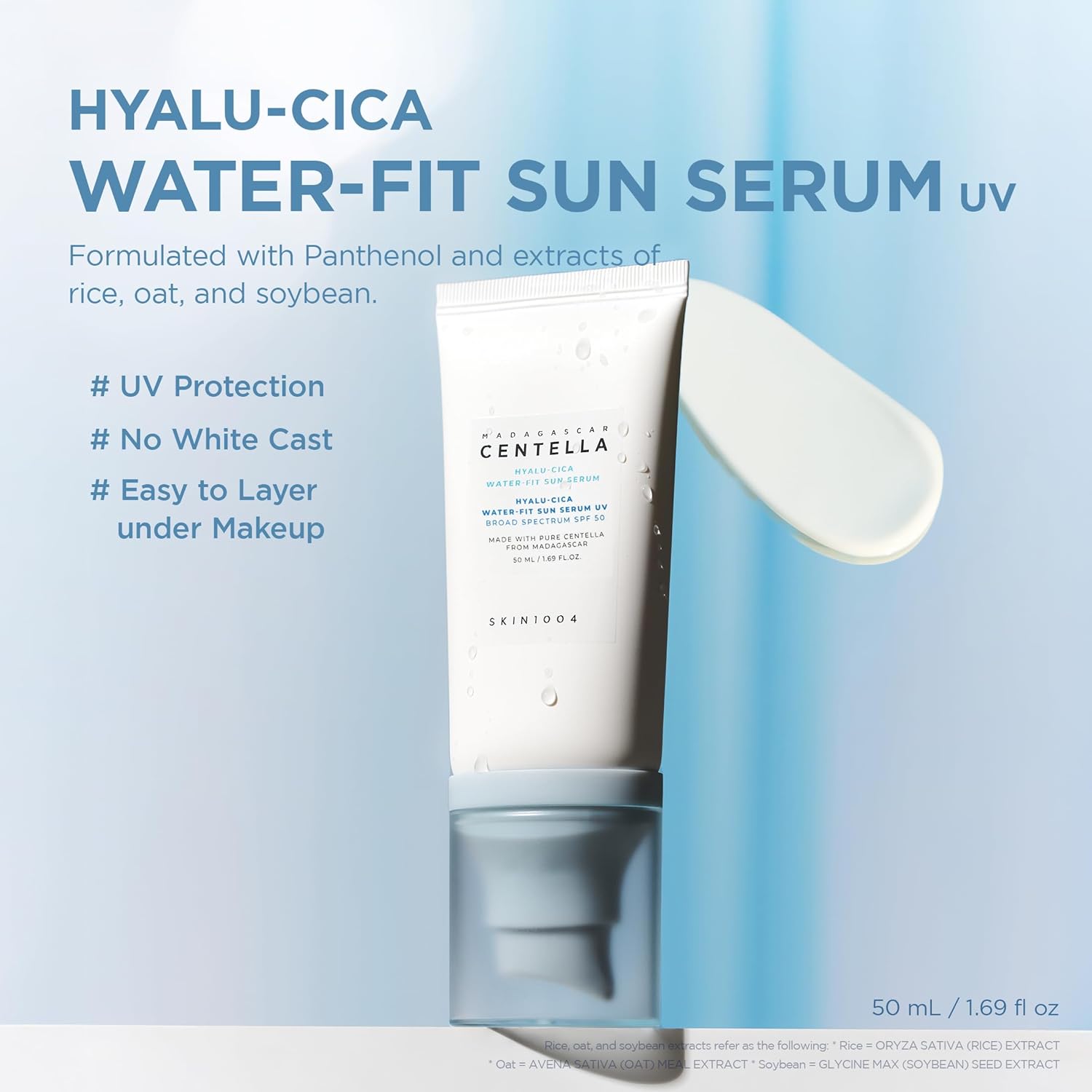 Hyalu-Cica Water-Fit Sun Serum SPF 50, 50 ml