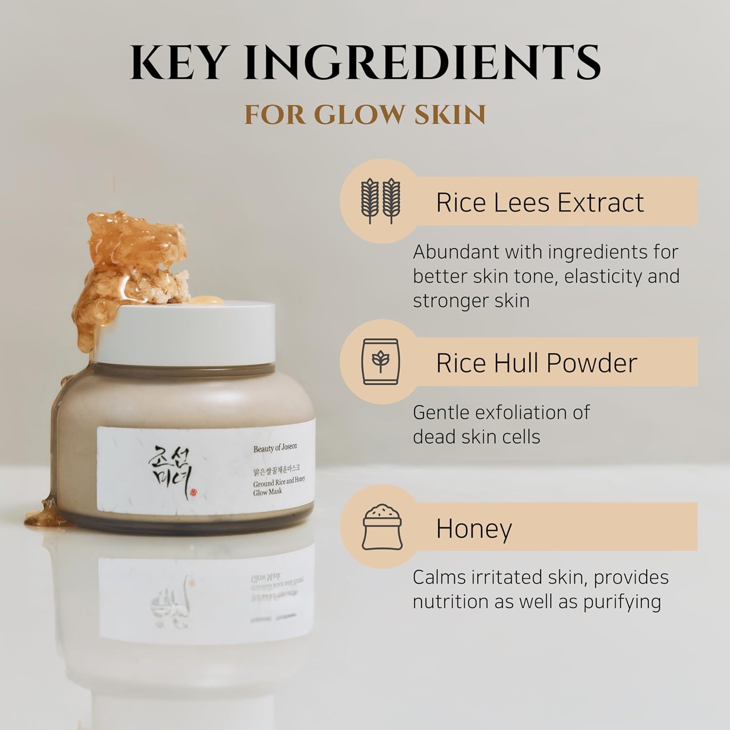 Ground Rice + Honey Glow Mask